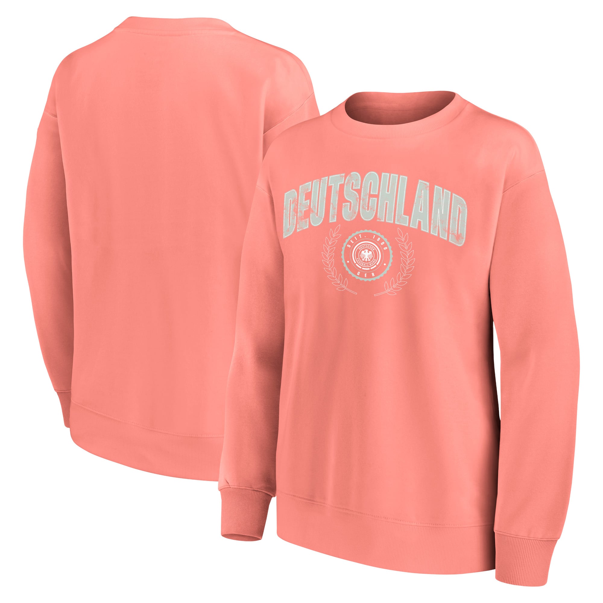 Sudadera extragrande con gráfico DFB Rebel Academia - Coral Haze - Mujer