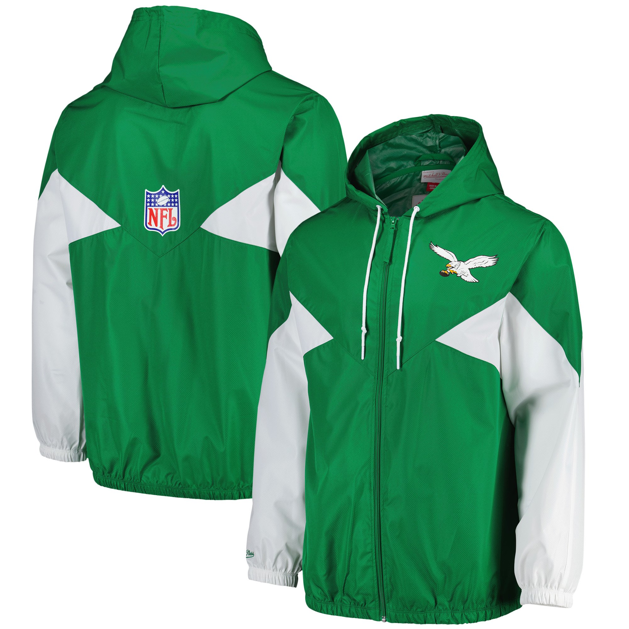 Giacca antivento leggera Philadelphia Eagles Mitchell & Ness - Uomo