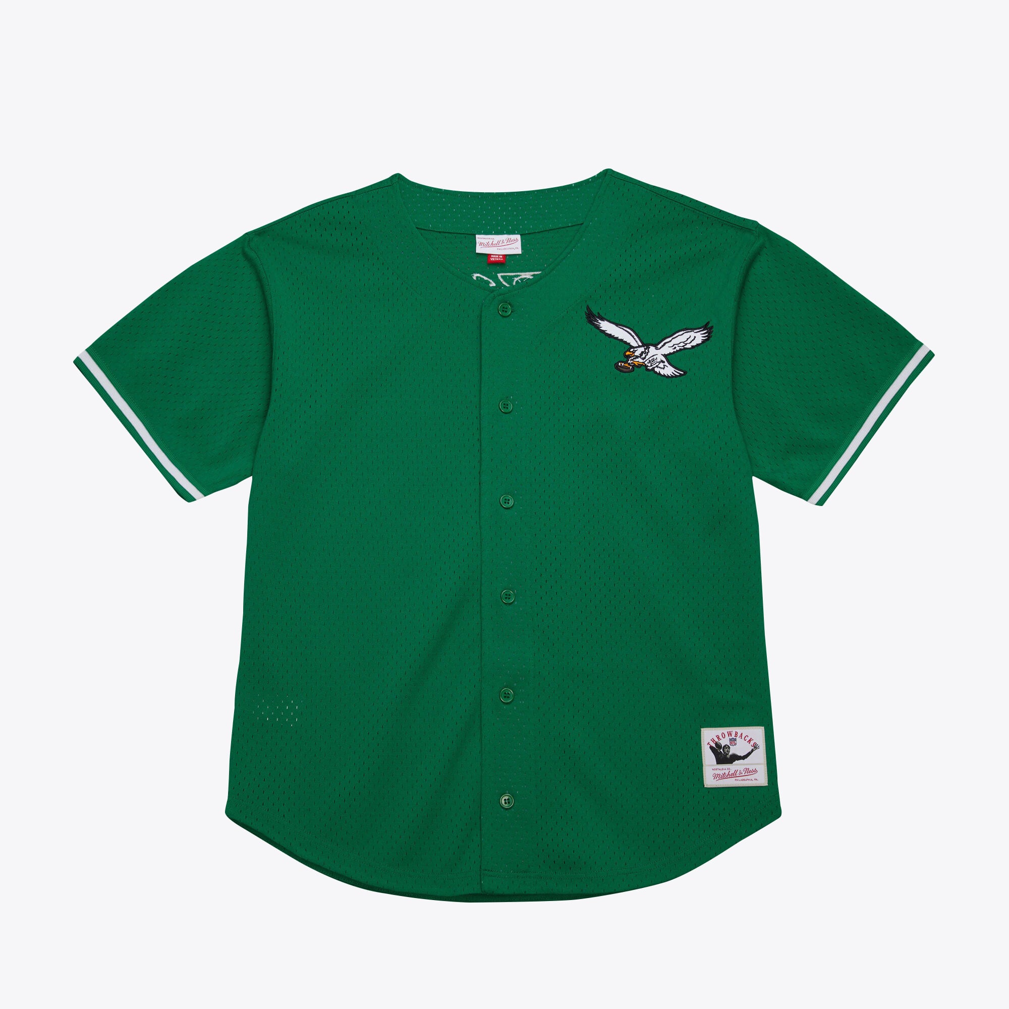 Maglia Philadelphia Eagles Mitchell & Ness Gametime Mesh Top - Uomo