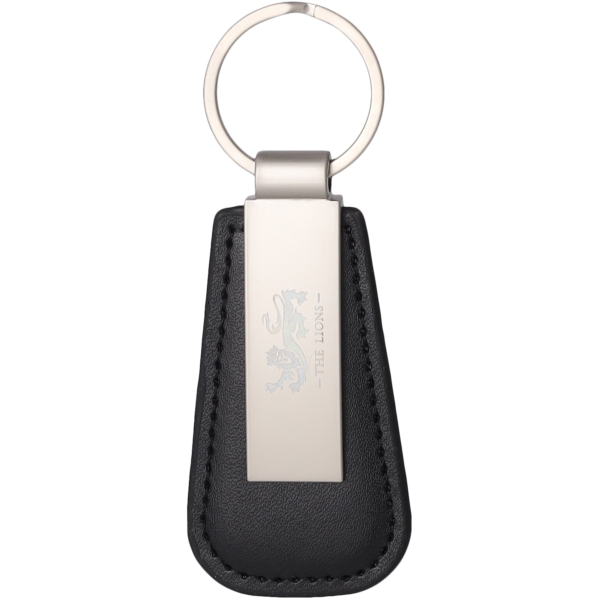 British & Irish Lions Leather Crest Keyring: retailer-supplied image