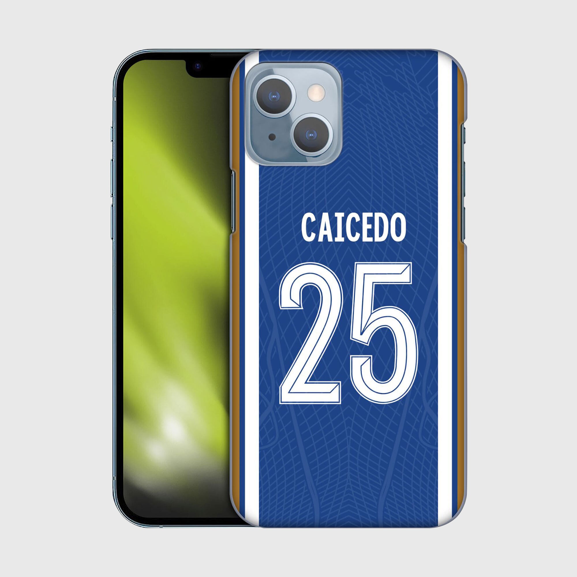 Coque de téléphone Chelsea Moisés Caicedo 2023/24 Home Kit - iPhone