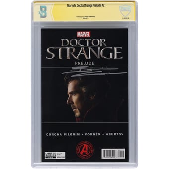 Benedict Cumberbatch Doctor Strange Autographed Prelude #2 Comic Book - Signed in Silver Ink