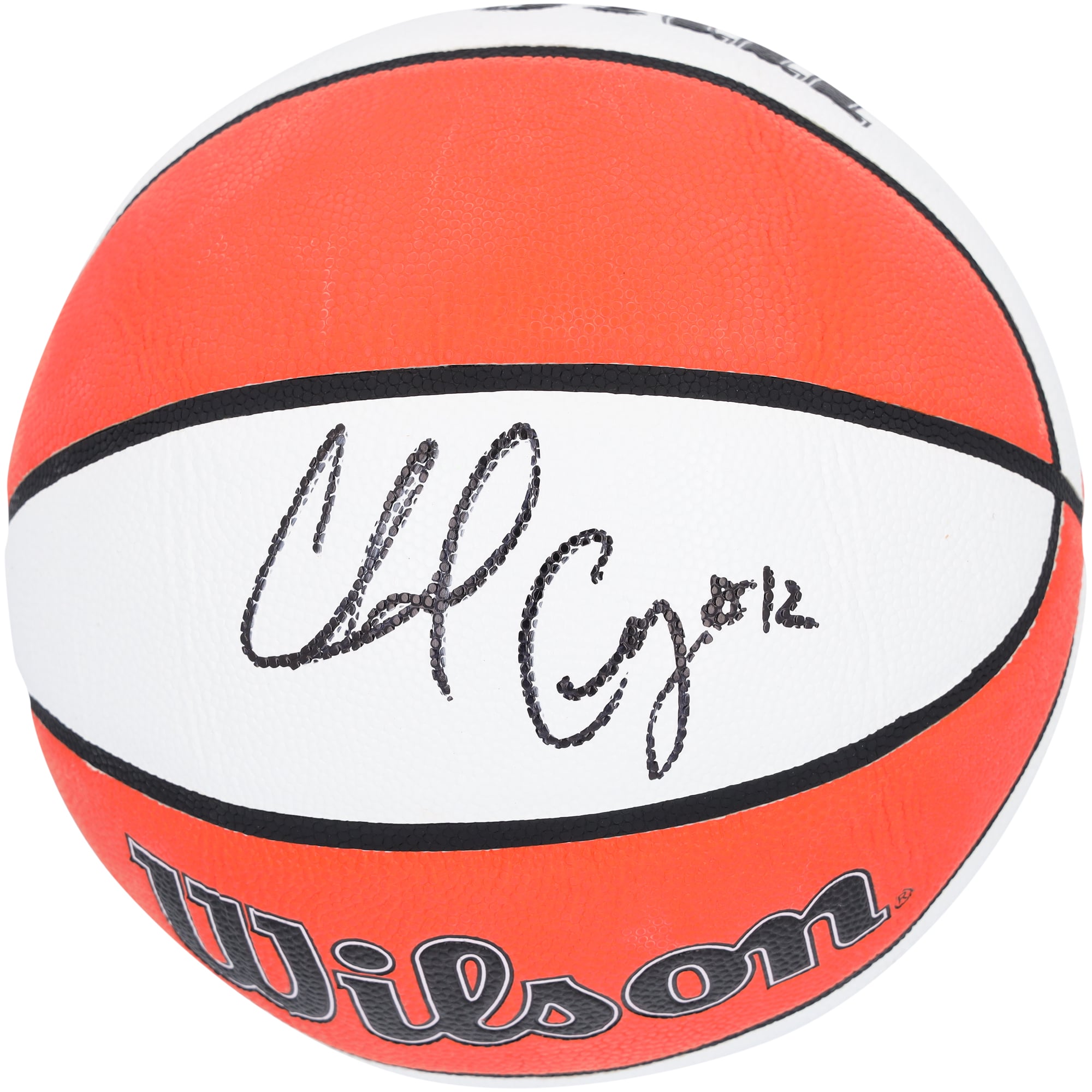 Balón de baloncesto para interior y exterior de la serie auténtica de Wilson WNBA autografiado por Chelsea Gray Las Vegas Aces