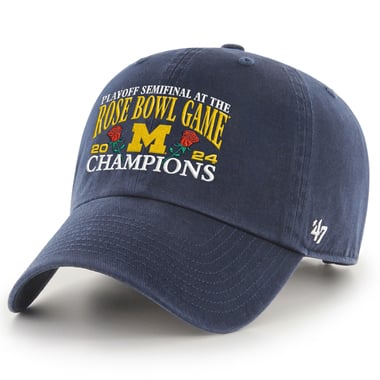 '47 Navy College Football Playoff 2024 Rose Bowl Champions Clean Up Adjustable Hat