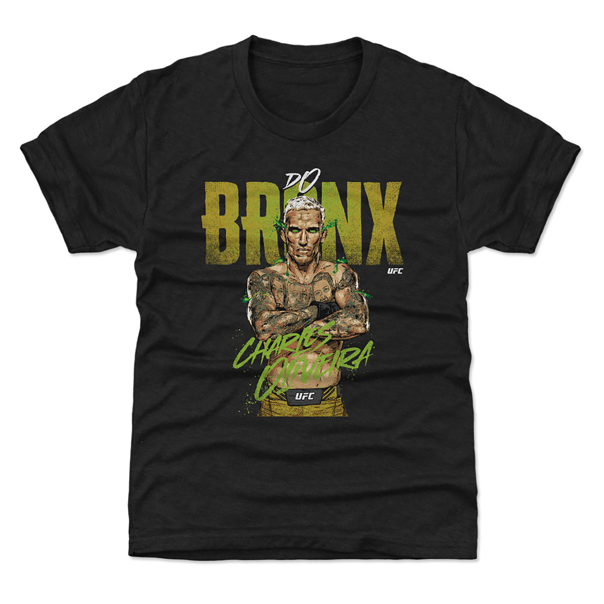 Youth Heather Black Charles Oliveira T-Shirt Youth Heather Black Charles Oliveira T-Shirt