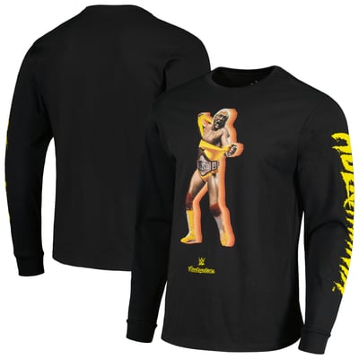 Men's Contenders Clothing Black Hulk Hogan Wordmark Brother Long Sleeve T-Shirt