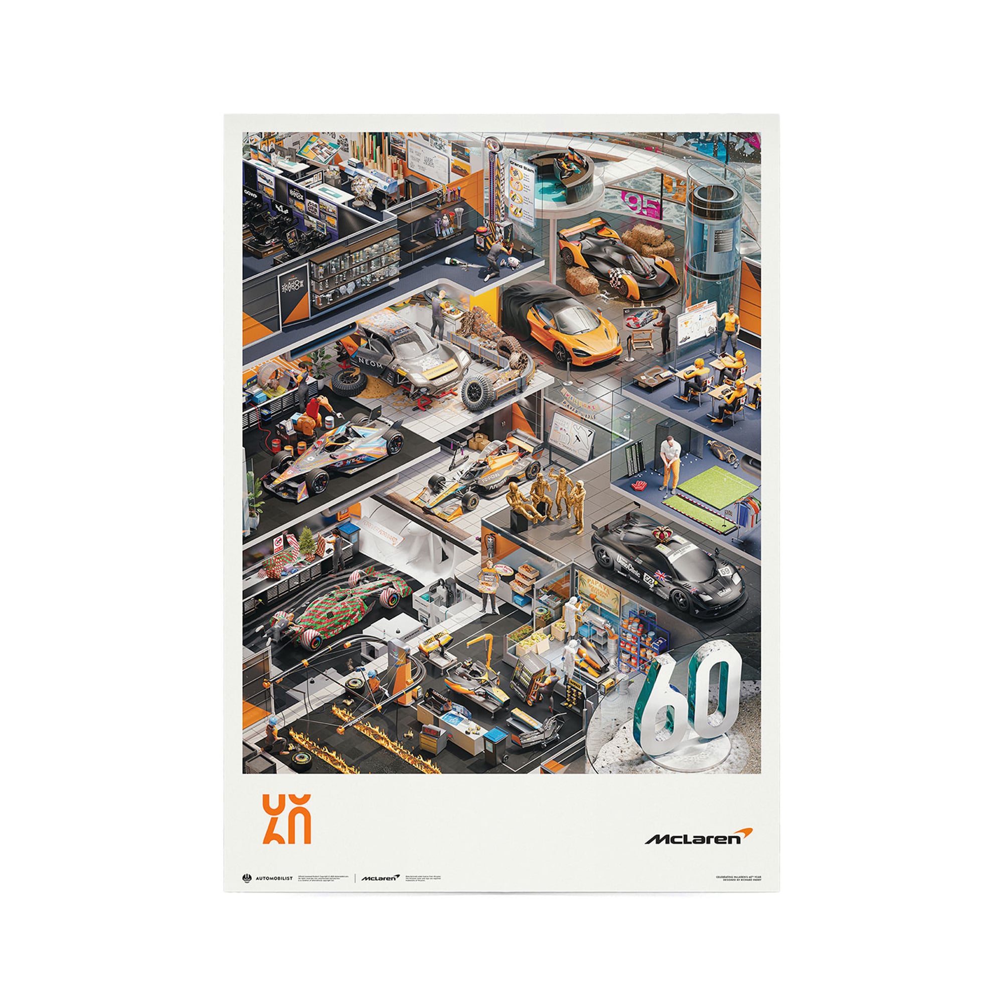 McLaren Racing - Salutations de saison 60e anniversaire Poster