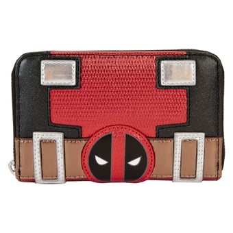 Loungefly Deadpool Metallic Cosplay Zip-Around Wallet