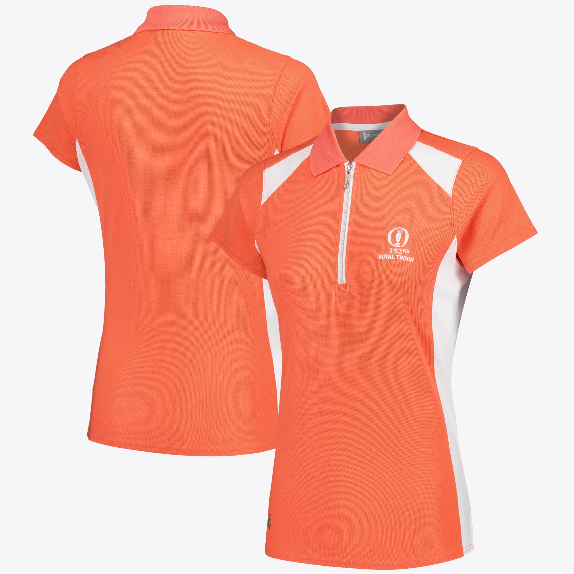 Polo The 152nd Open Royal Troon Glenmuir Sandi con pannello a contrasto - Albicocca - Donna
