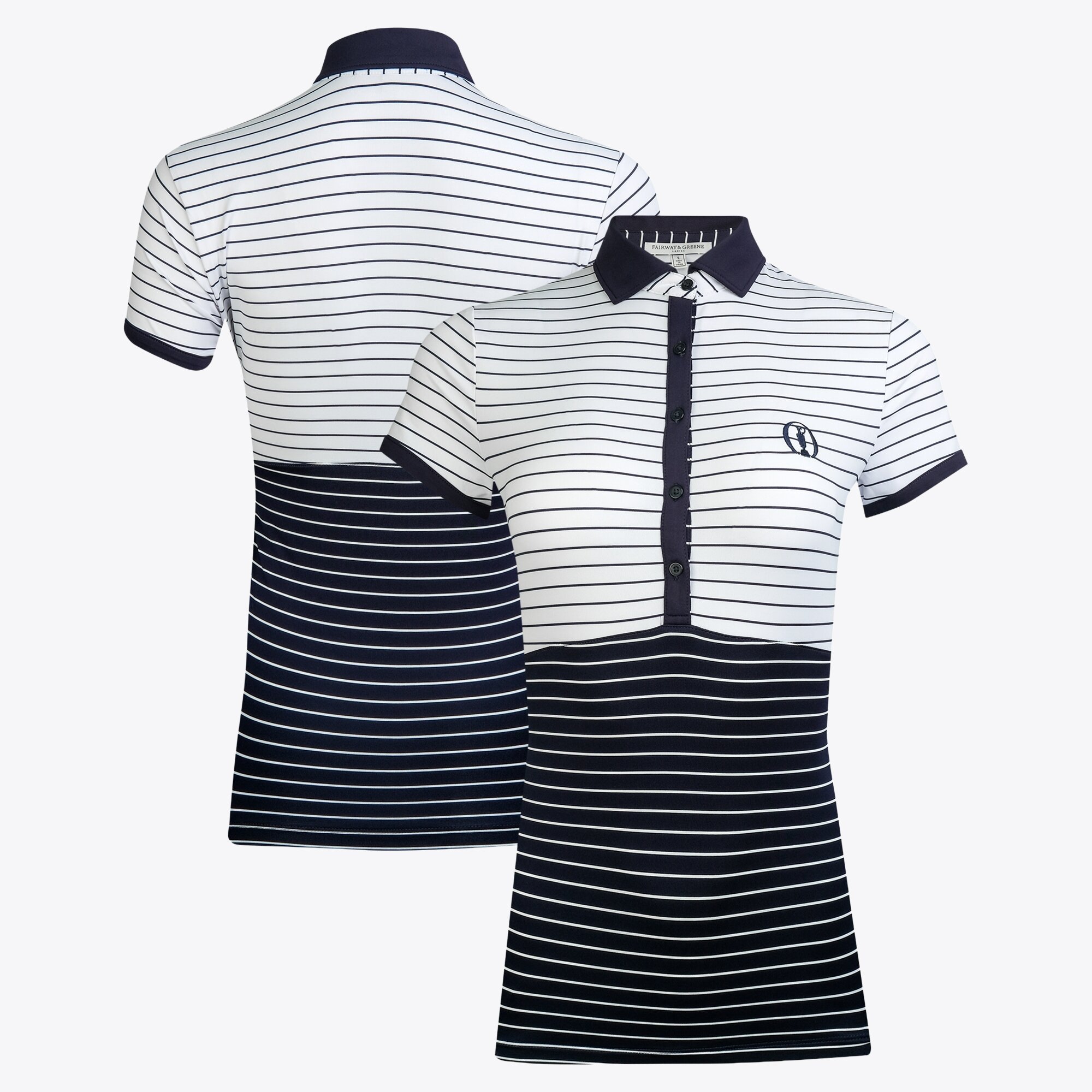 Polo The Open Fairway & Greene a righe - Marina Militare - Donna