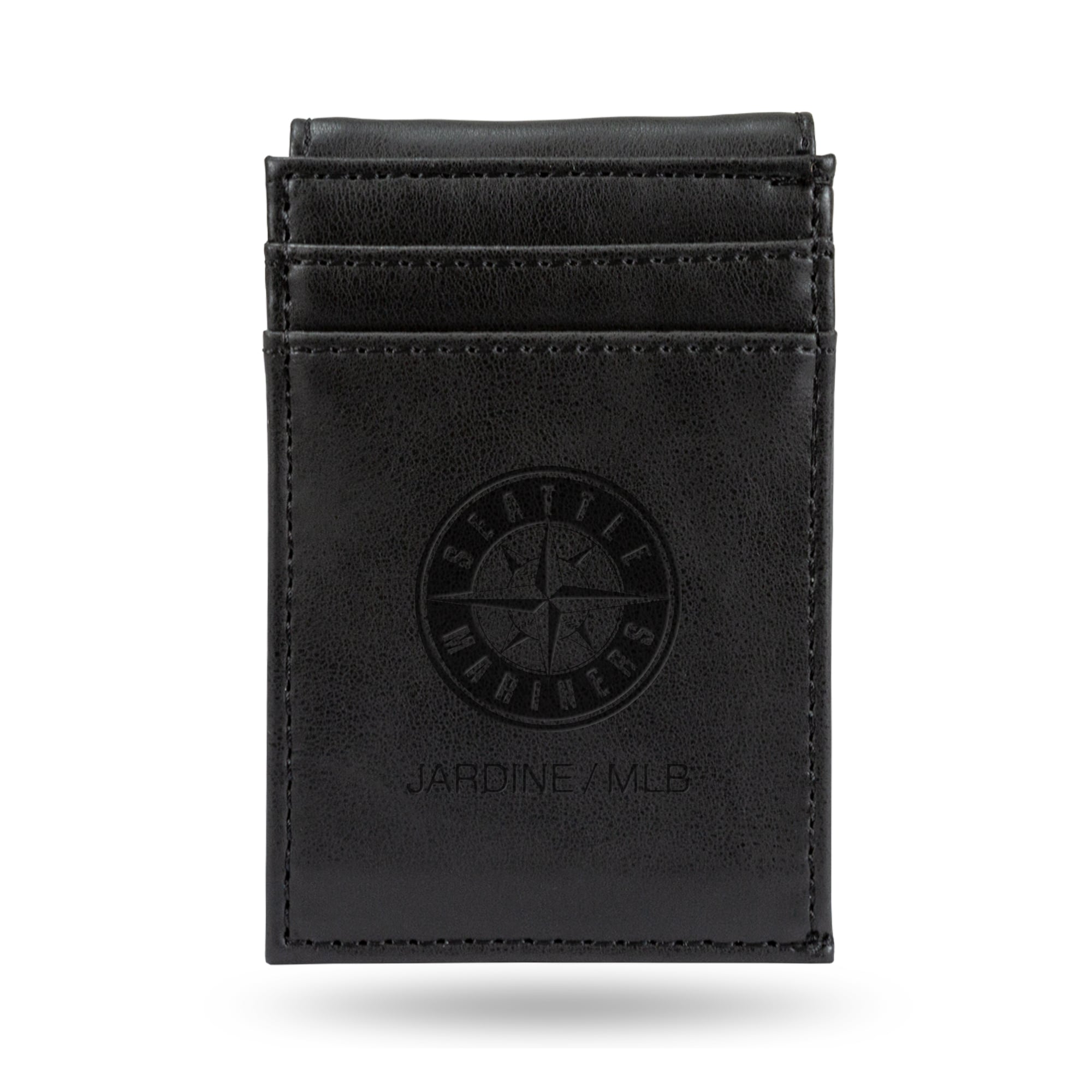 Black Seattle Mariners Front Pocket Wallet
