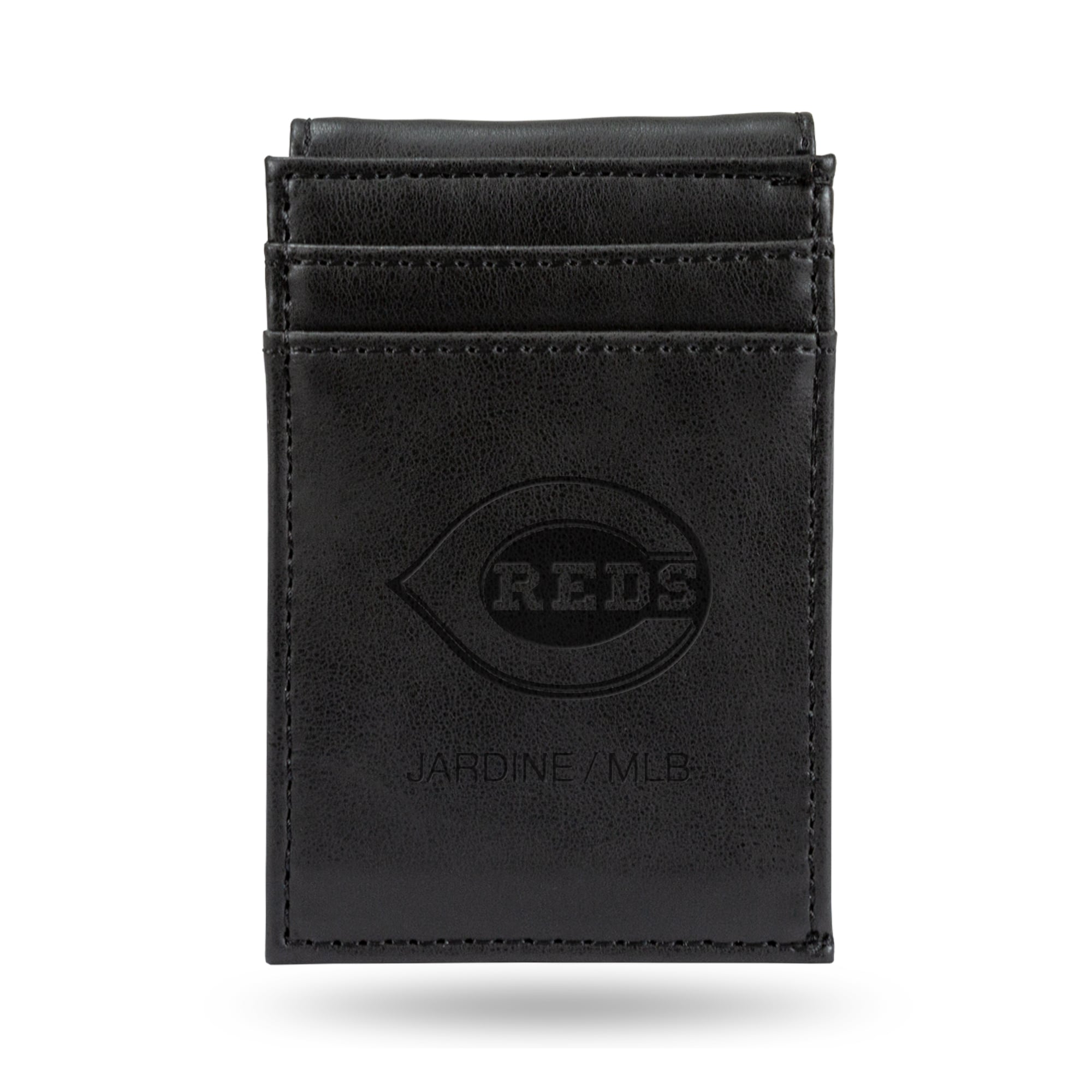 Black Cincinnati Reds Front Pocket Wallet