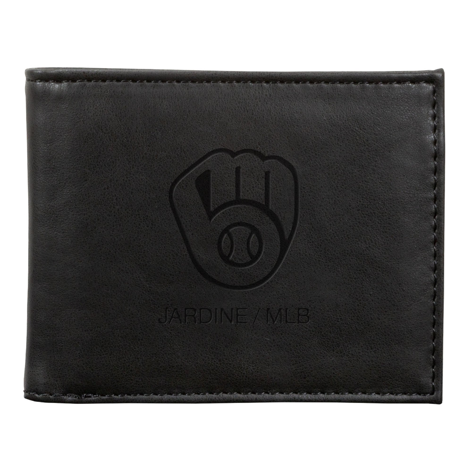 Milwaukee Brewers Laser-Engraved Billfold Wallet