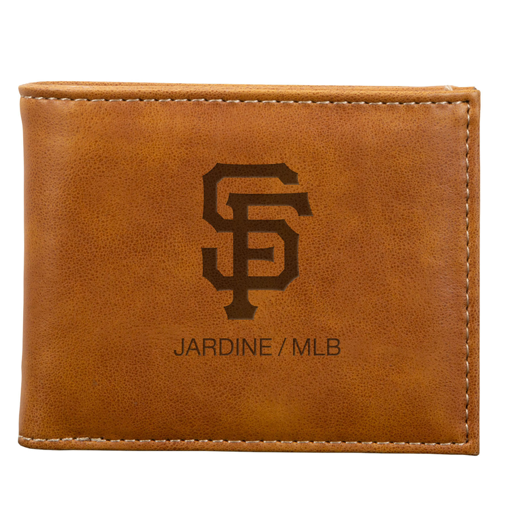 Brown San Francisco Giants Laser-Engraved Billfold Wallet Brown San Francisco Giants Laser-Engraved Billfold Wallet