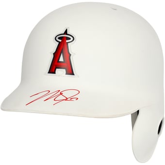 Mike Trout Los Angeles Angels Autographed White Batting Helmet