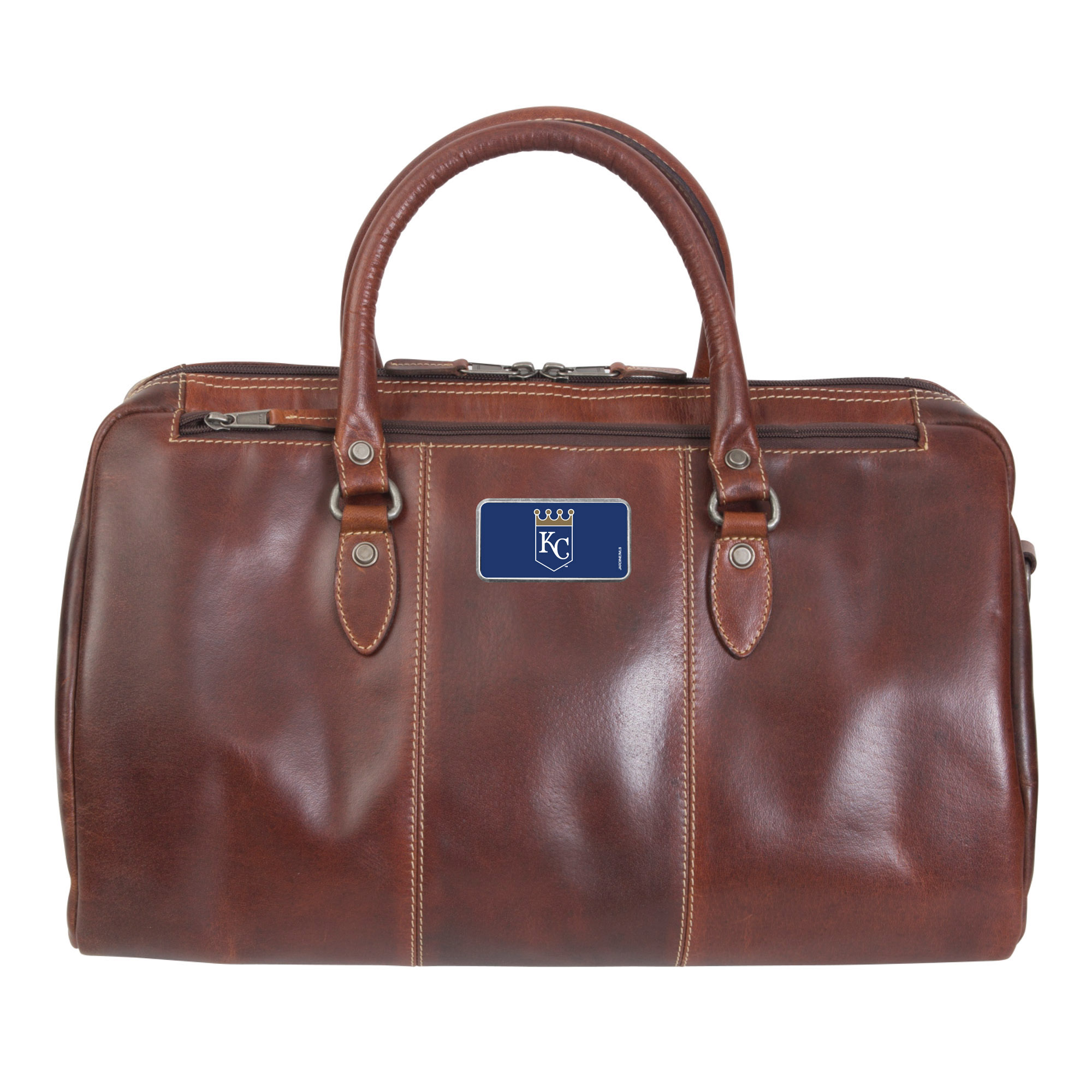 Brown Kansas City Royals Color Logo Plate Niagara Canyon Duffel Bag