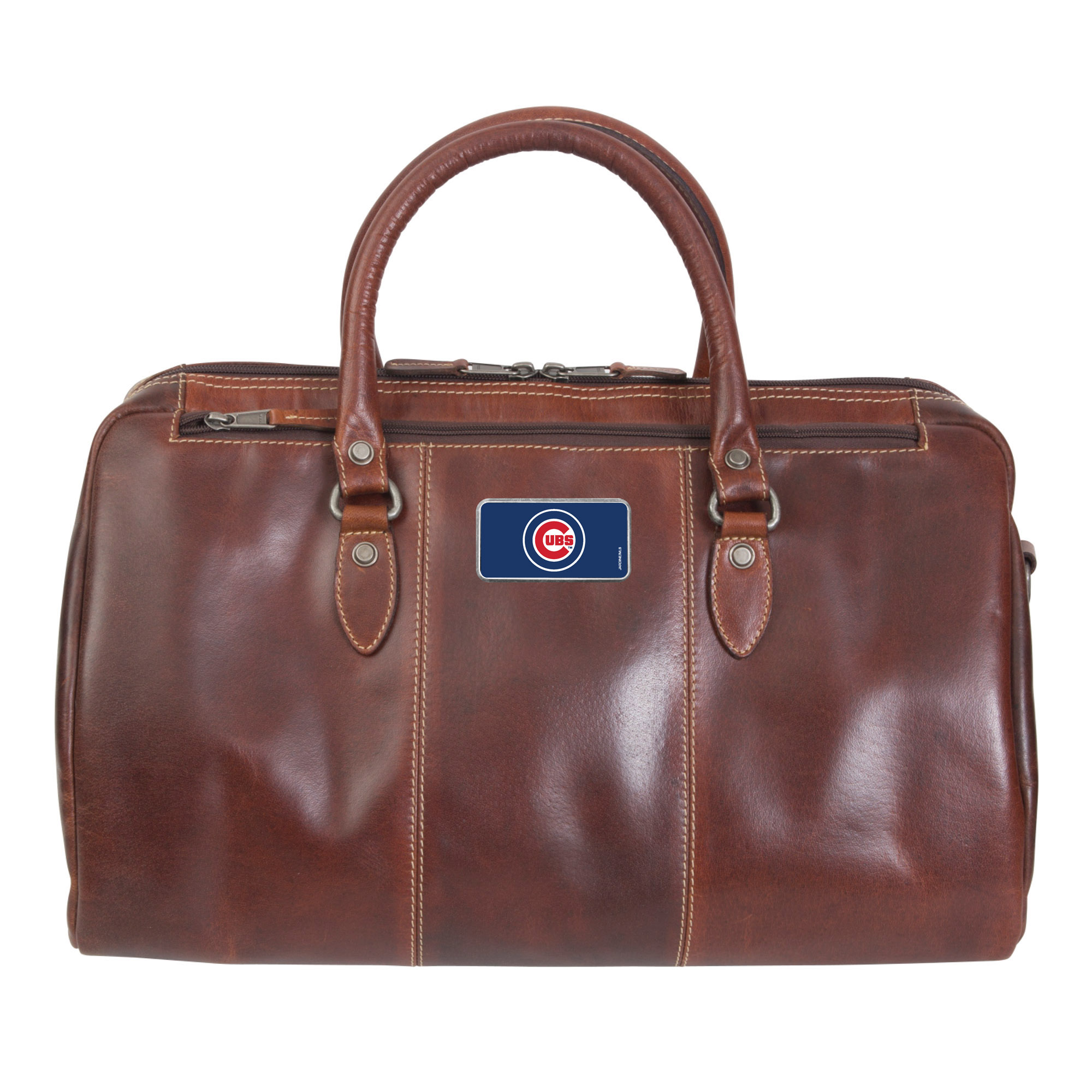Brown Chicago Cubs Color Logo Plate Niagara Canyon Duffel Bag