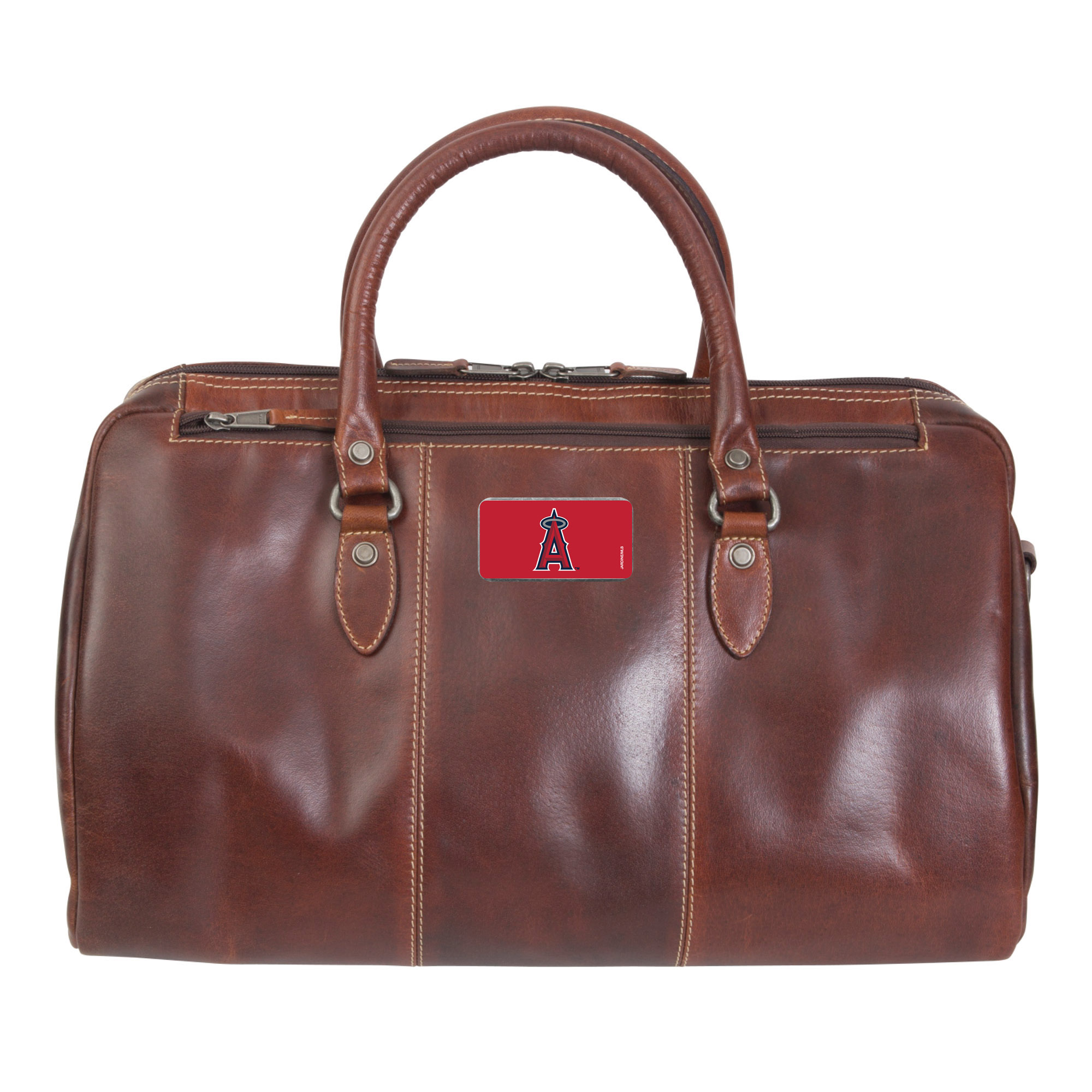 Brown Los Angeles Angels Color Logo Plate Niagara Canyon Duffel Bag