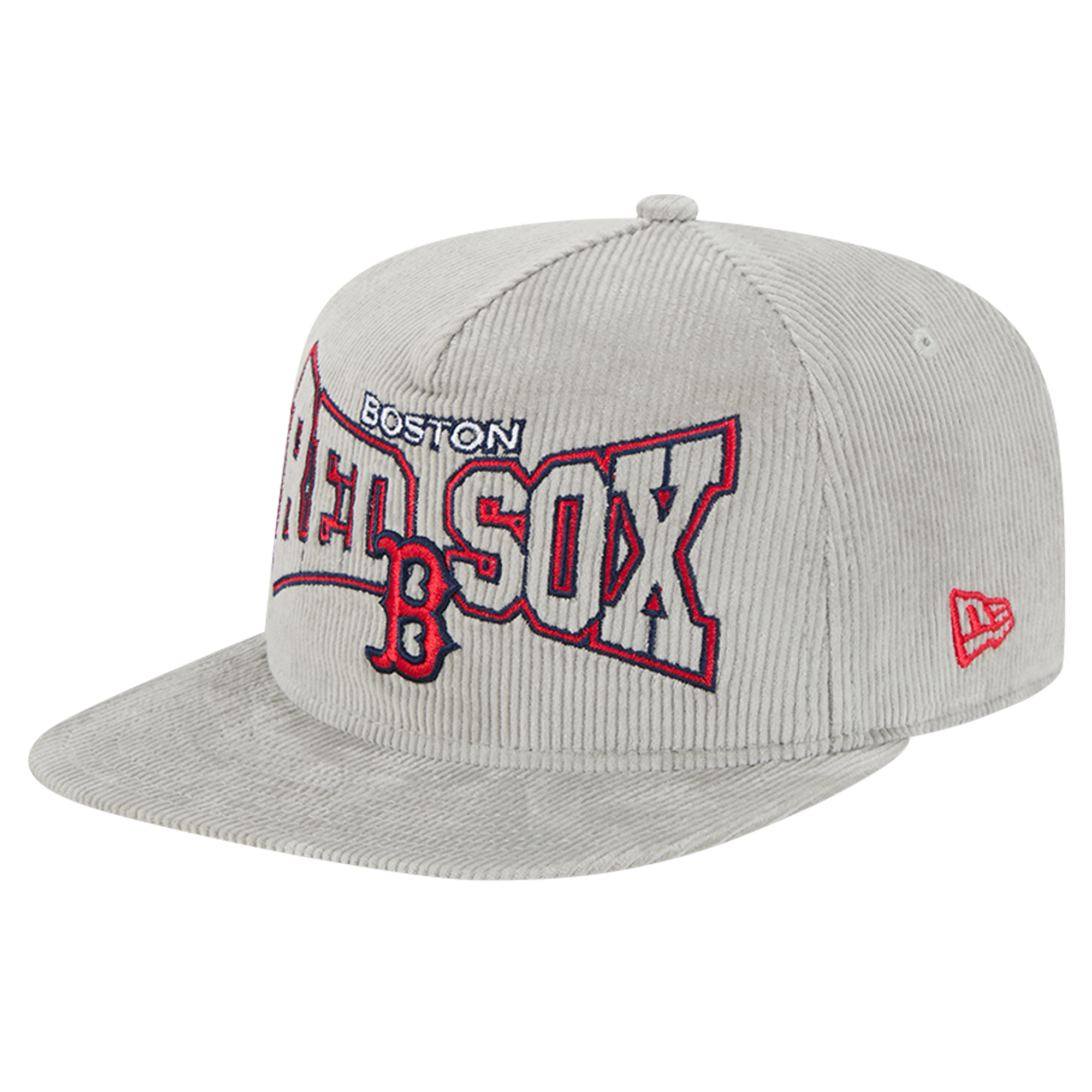 Men’s New Era Gray Boston Red Sox Corduroy Golfer Snapback Hat Men’s New Era Gray Boston Red Sox Corduroy Golfer Snapback Hat