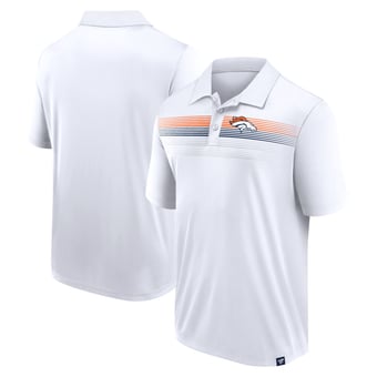 Men's Fanatics White Denver Broncos Big & Tall Sublimated Polo