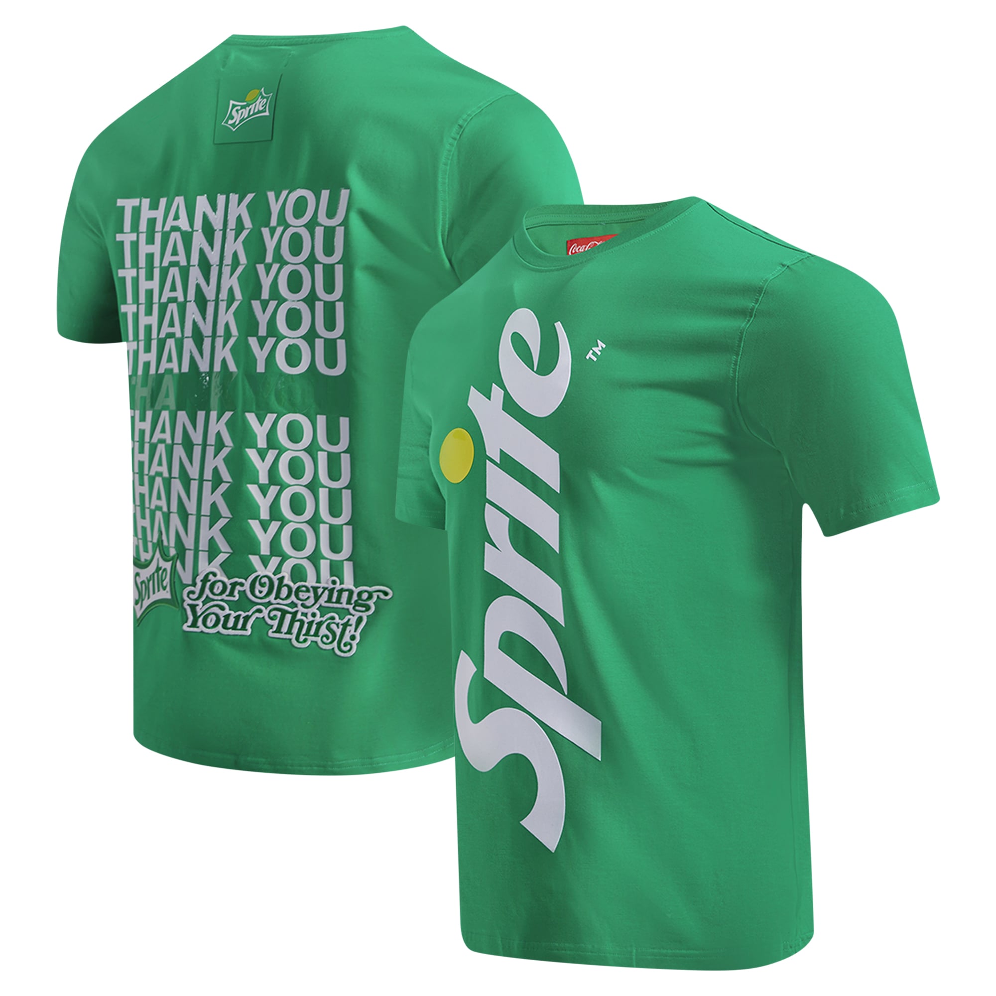 Men's Freeze Max  Kelly Green Sprite Thank You T-Shirt