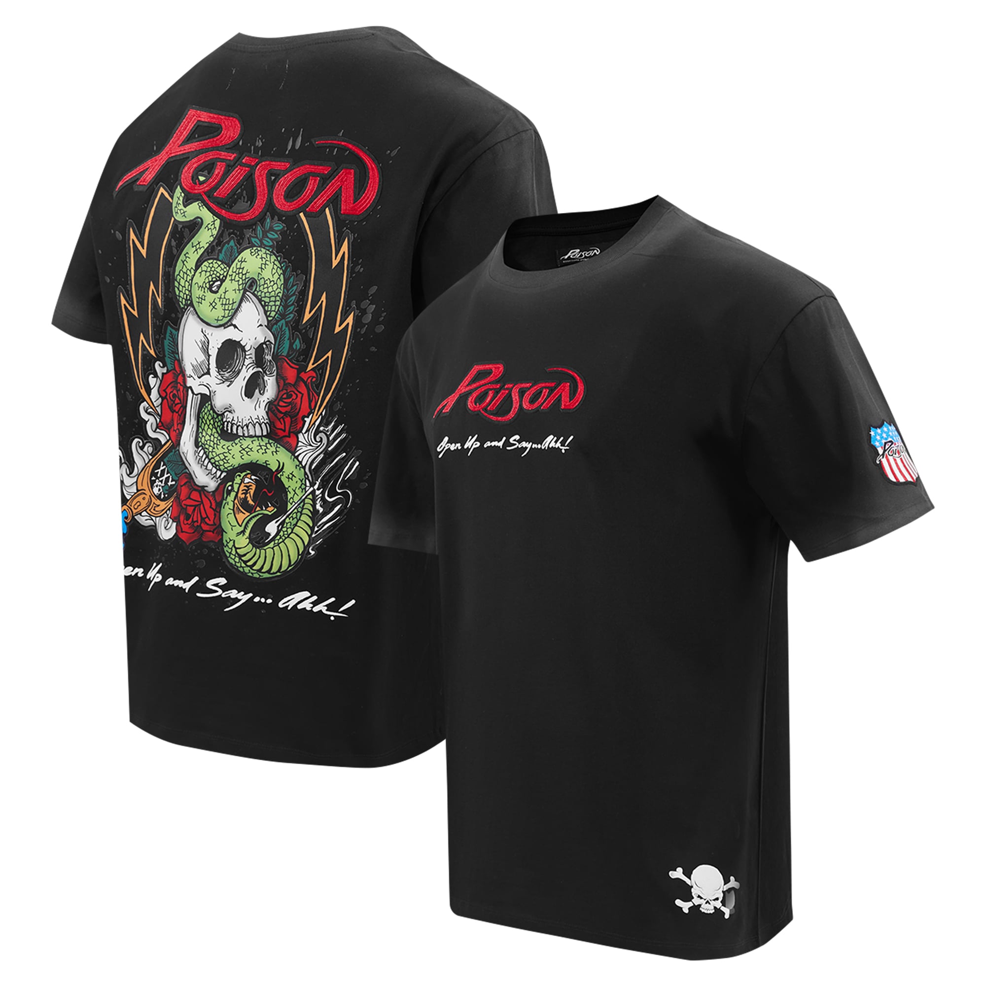 Men's Freeze Max  Black Poison Open Up And Say Ahh T-Shirt