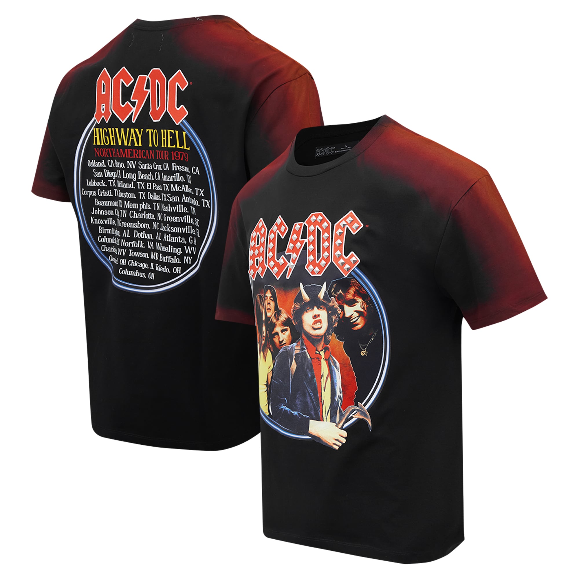 Men's Freeze Max  Black AC/DC Highway to Hell Loose T-Shirt