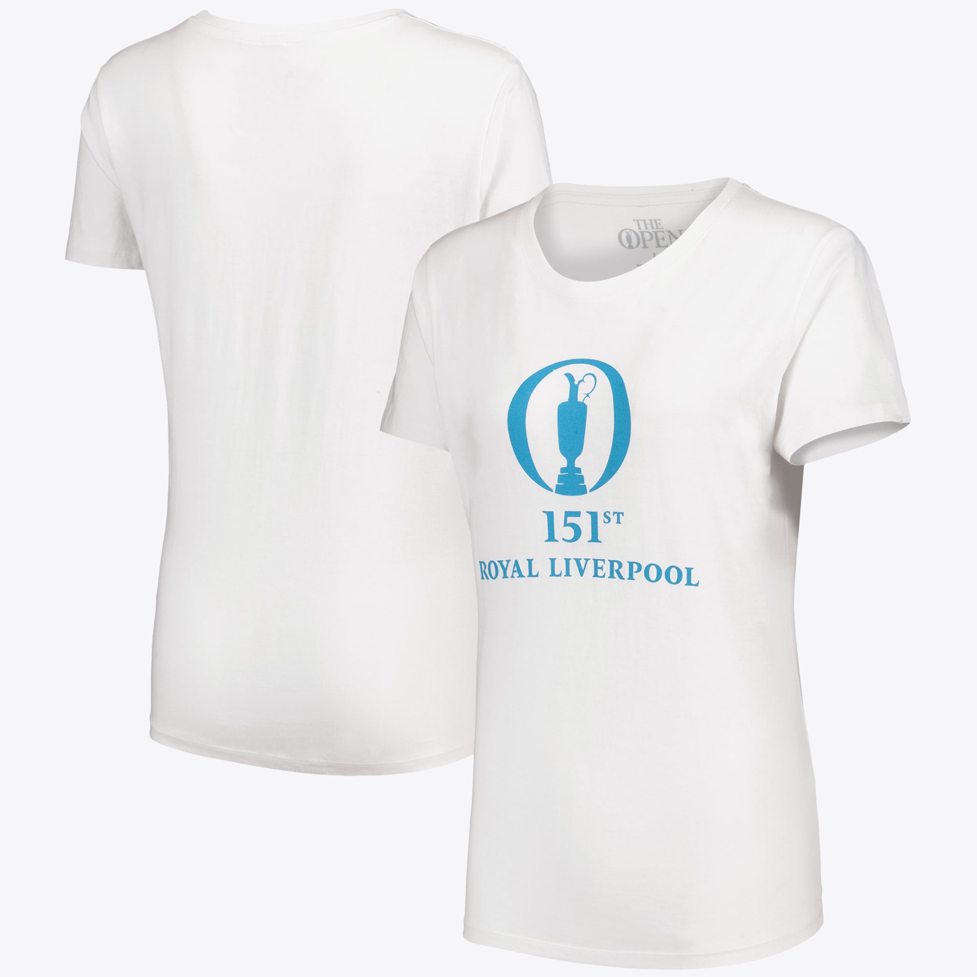 T-shirt dei pesi massimi 151st Open Royal Liverpool - bianca