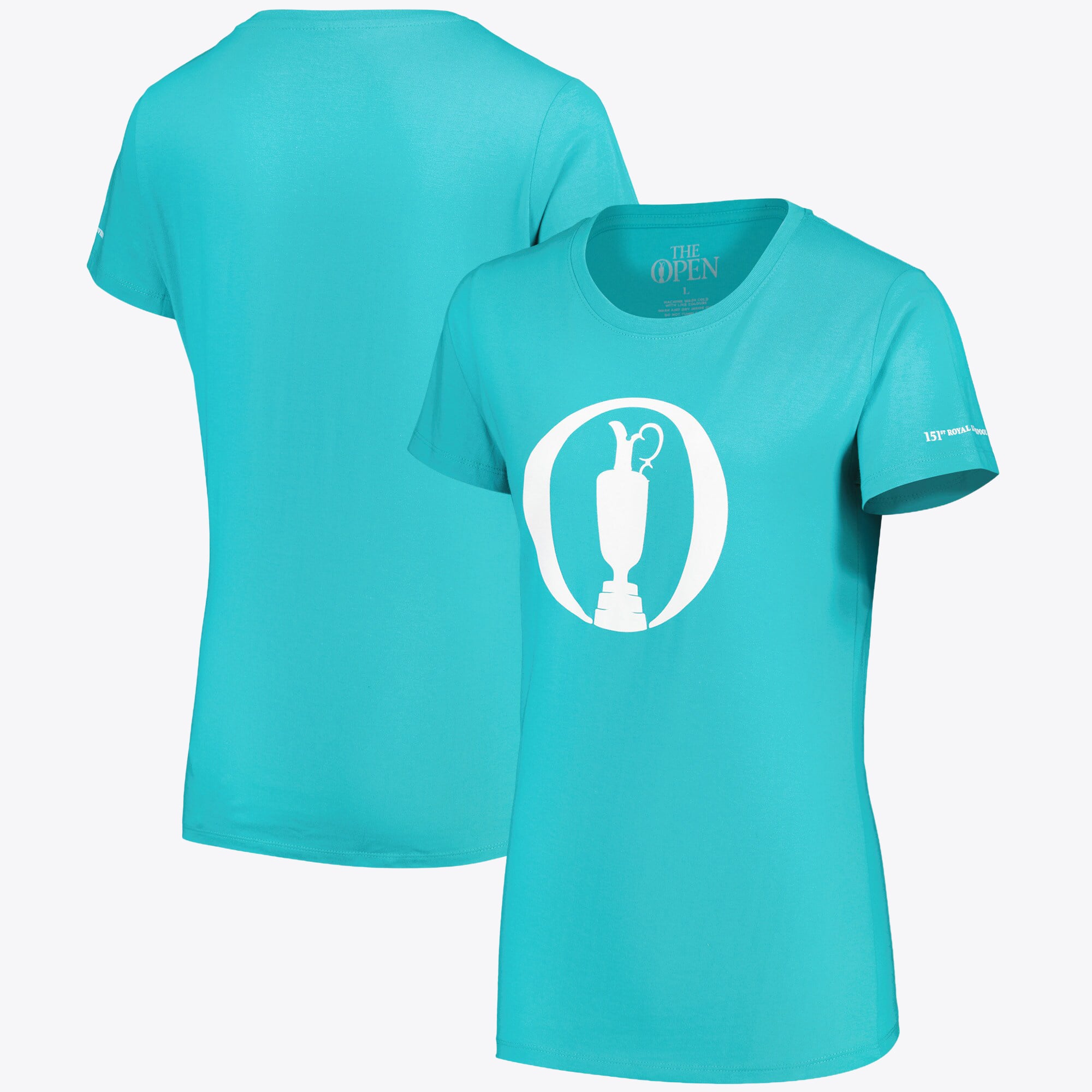 T-shirt dei pesi massimi 151st Open Royal Liverpool - turchese