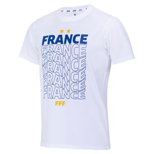T-shirt France Repeat Wordmark - Blanc - Hommes, vue 2