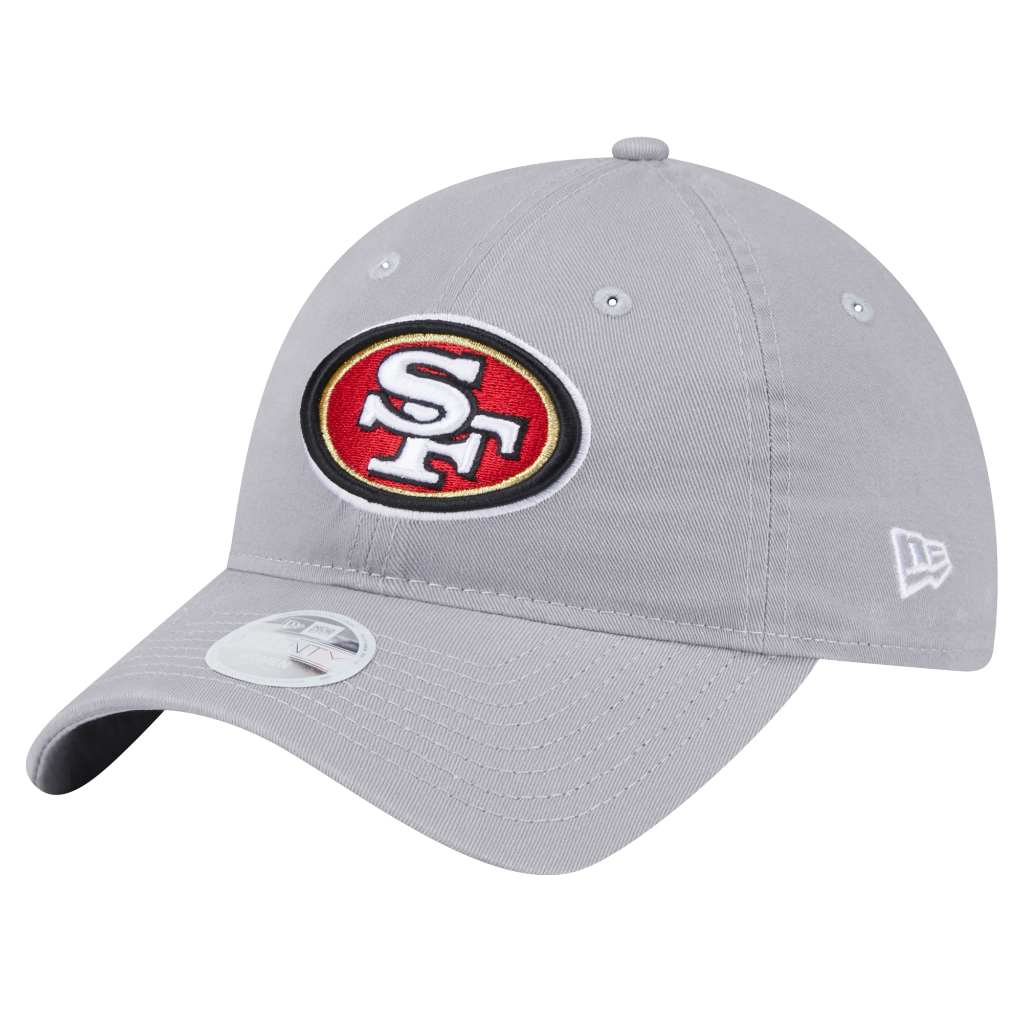 Women's New Era Gray San Francisco 49ers Main 9TWENTY Adjustable Hat