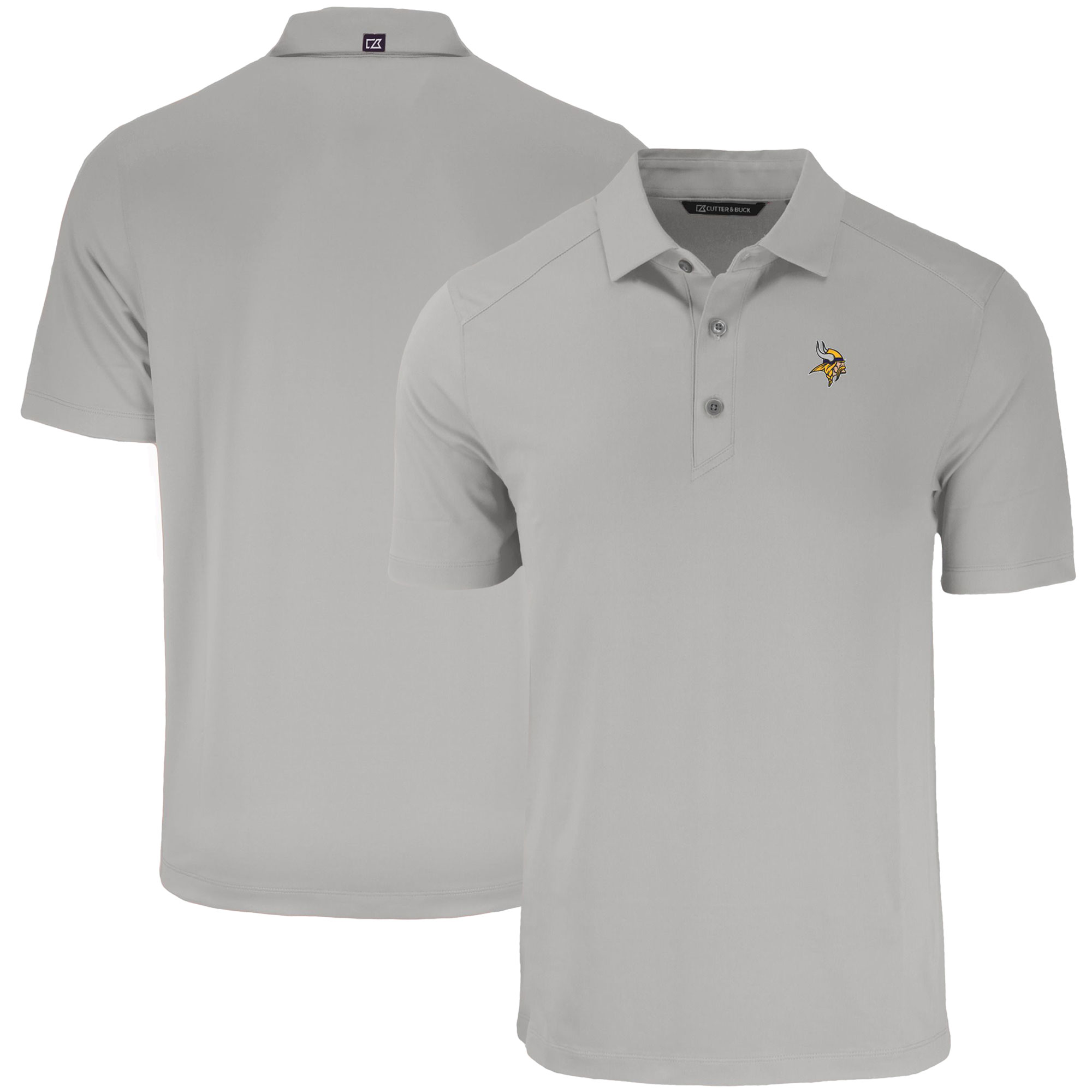 Men's Cutter & Buck Gray Minnesota Vikings Forge Eco Stretch Recycled Polo