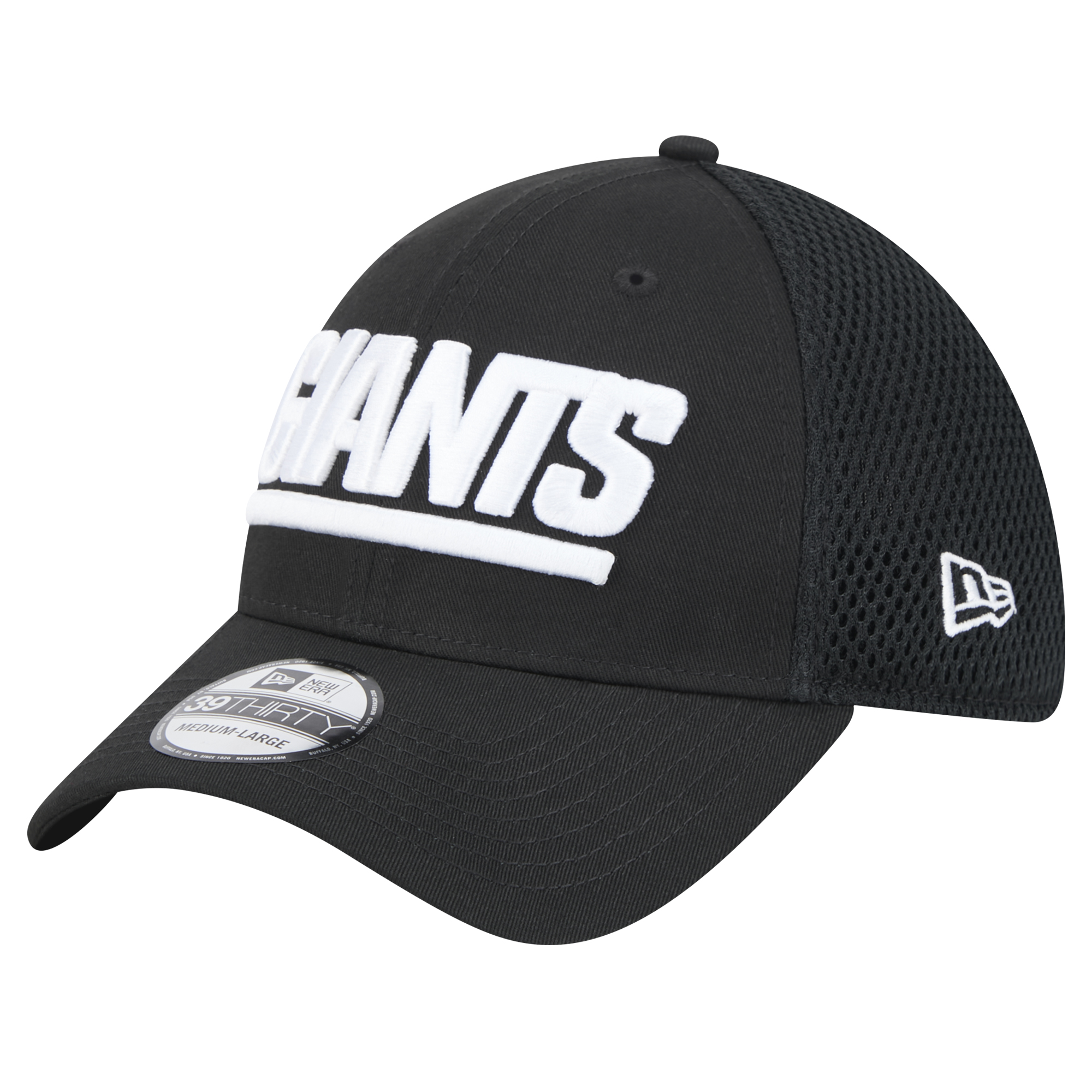 Men's New Era Black New York Giants Main Neo 39THIRTY Flex Hat