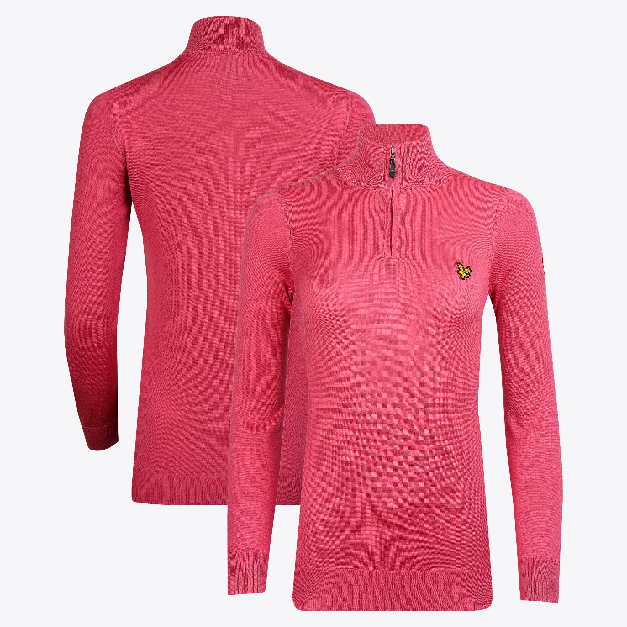 Strato intermedio con cerniera 1/4 The Open Lyle & Scott - Rosa - Donna