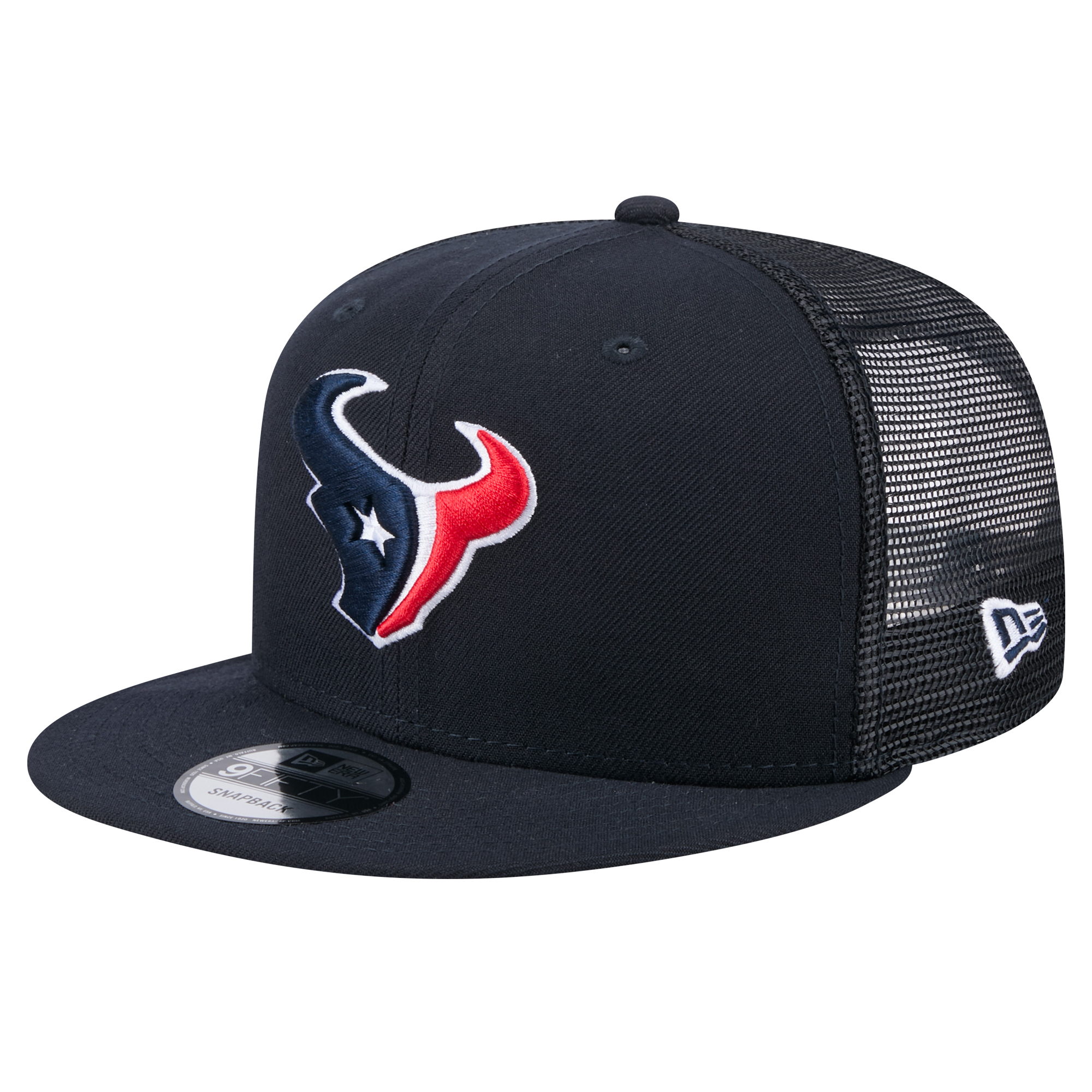 Men's New Era Navy Houston Texans Main Trucker 9FIFTY Snapback Hat