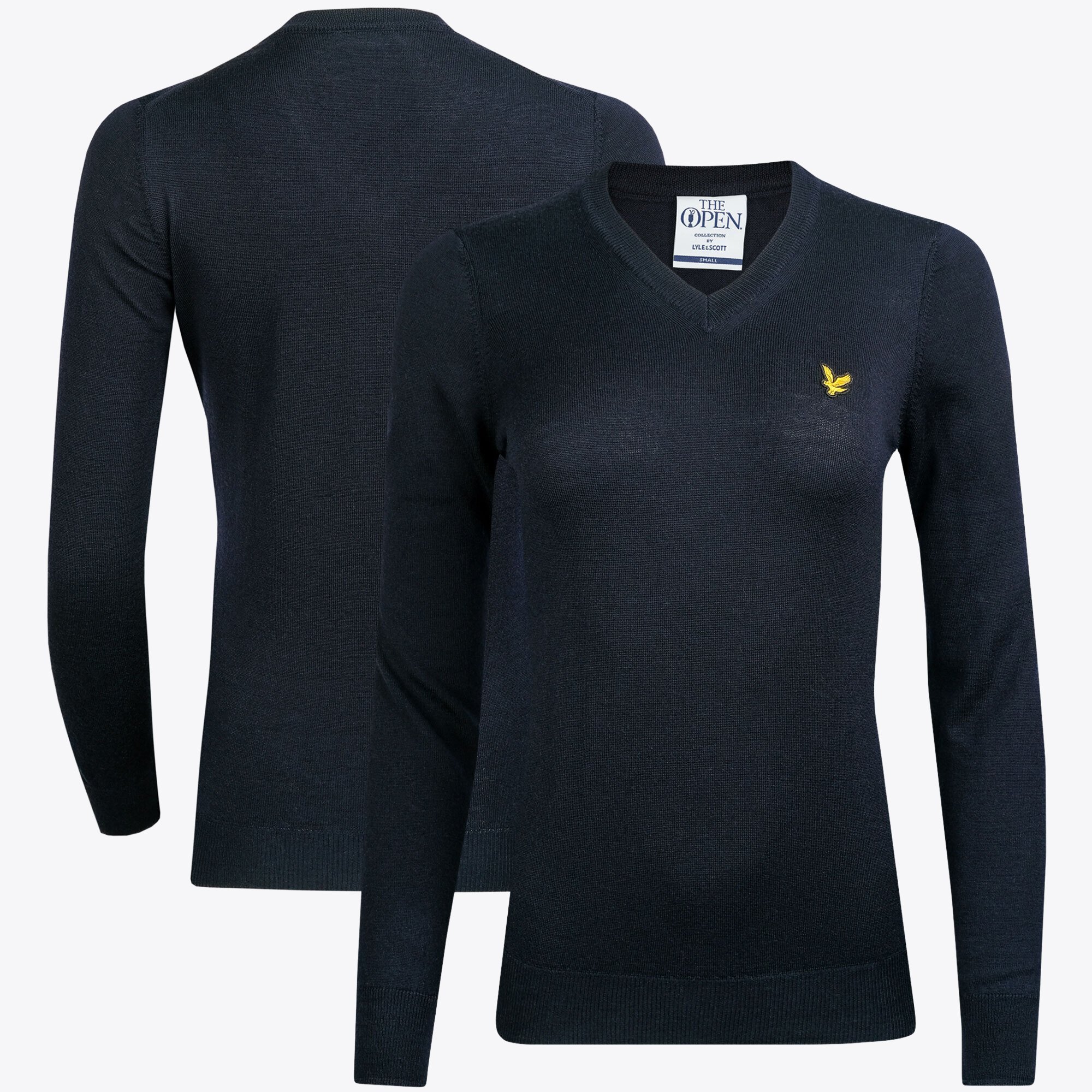 The Open Lyle & Scott con scollo a V - Blu marino - Donna