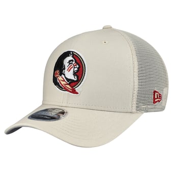 Men's New Era Stone Florida State Seminoles Canvas 9SEVENTY Stretch-Snap Adjustable Hat
