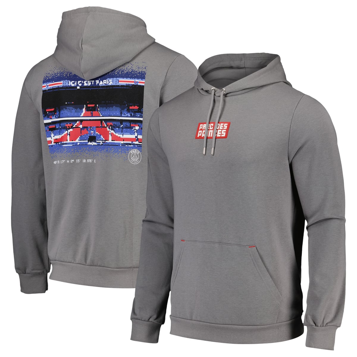 Sweat capuche PSG Parc Des Princes Oversized - Anthracite - Homme