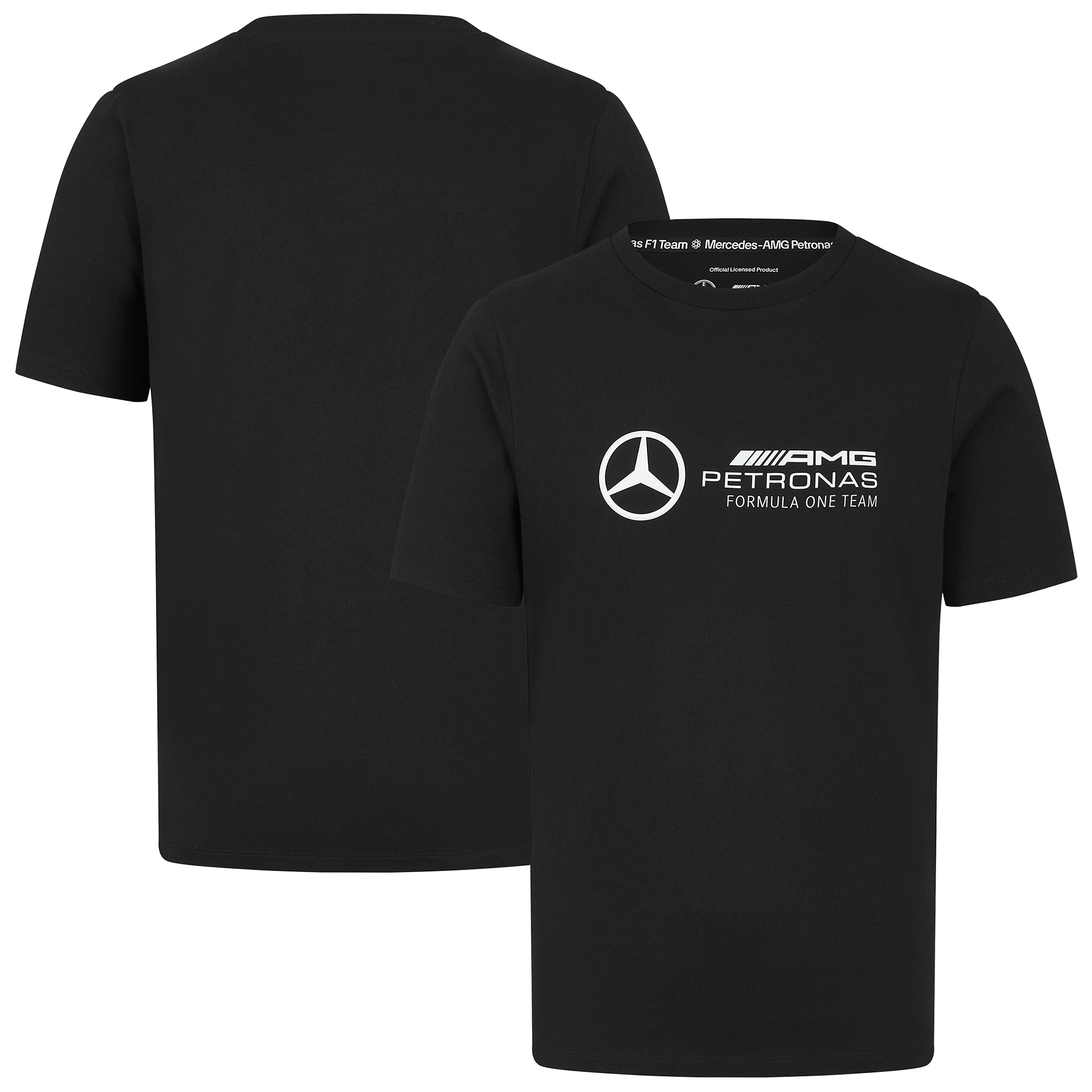 Mercedes AMG Petronas F1 Logo T-Shirt – Schwarz