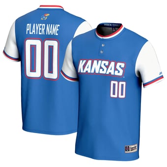 Unisex GameDay Greats Royal Kansas Jayhawks NIL Pick-A-Player Lightweight Softball Jersey