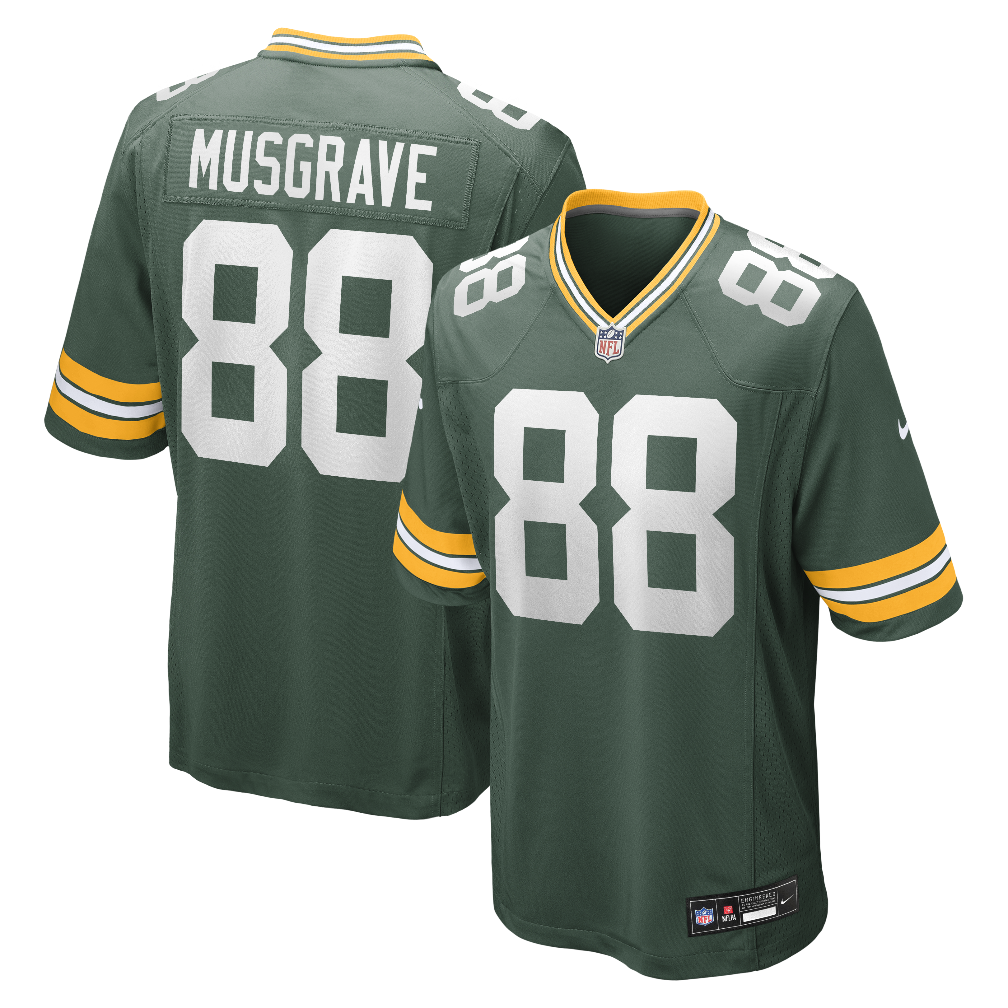 Men's Nike Luke Musgrave  Green Green Bay Packers  Game Jersey