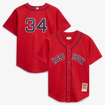Toddler Mitchell & Ness David Ortiz Red Boston Red Sox Cooperstown Collection Mesh Batting Practice Jersey
