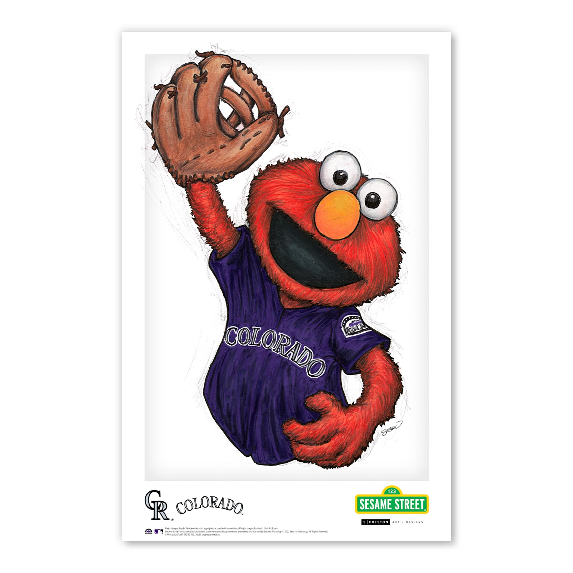 Colorado Rockies 11" x 17" Sesame Street Poster Print