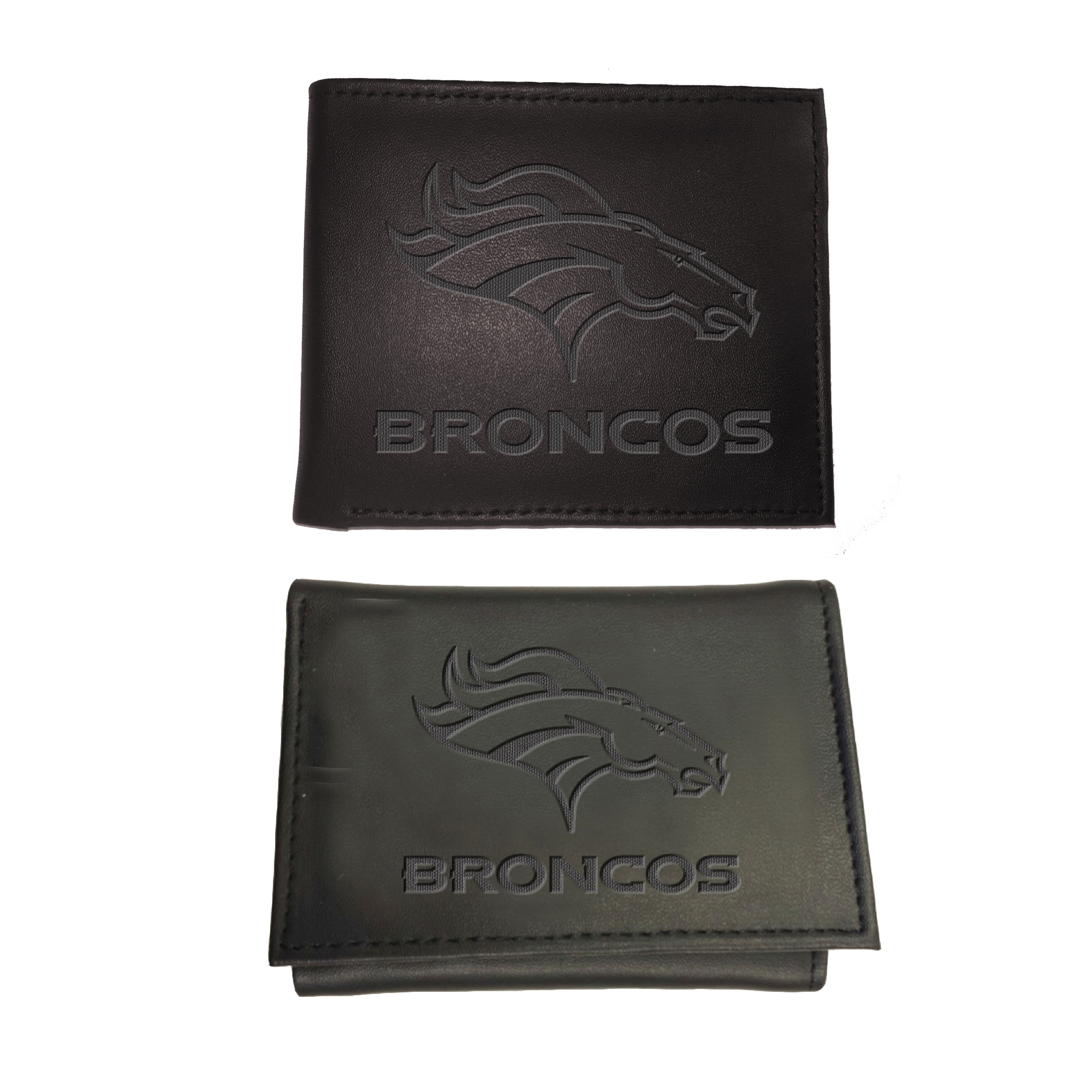 Denver Broncos Bifold & Trifold Wallet Two-Piece Set Denver Broncos Bifold & Trifold Wallet Two-Piece Set