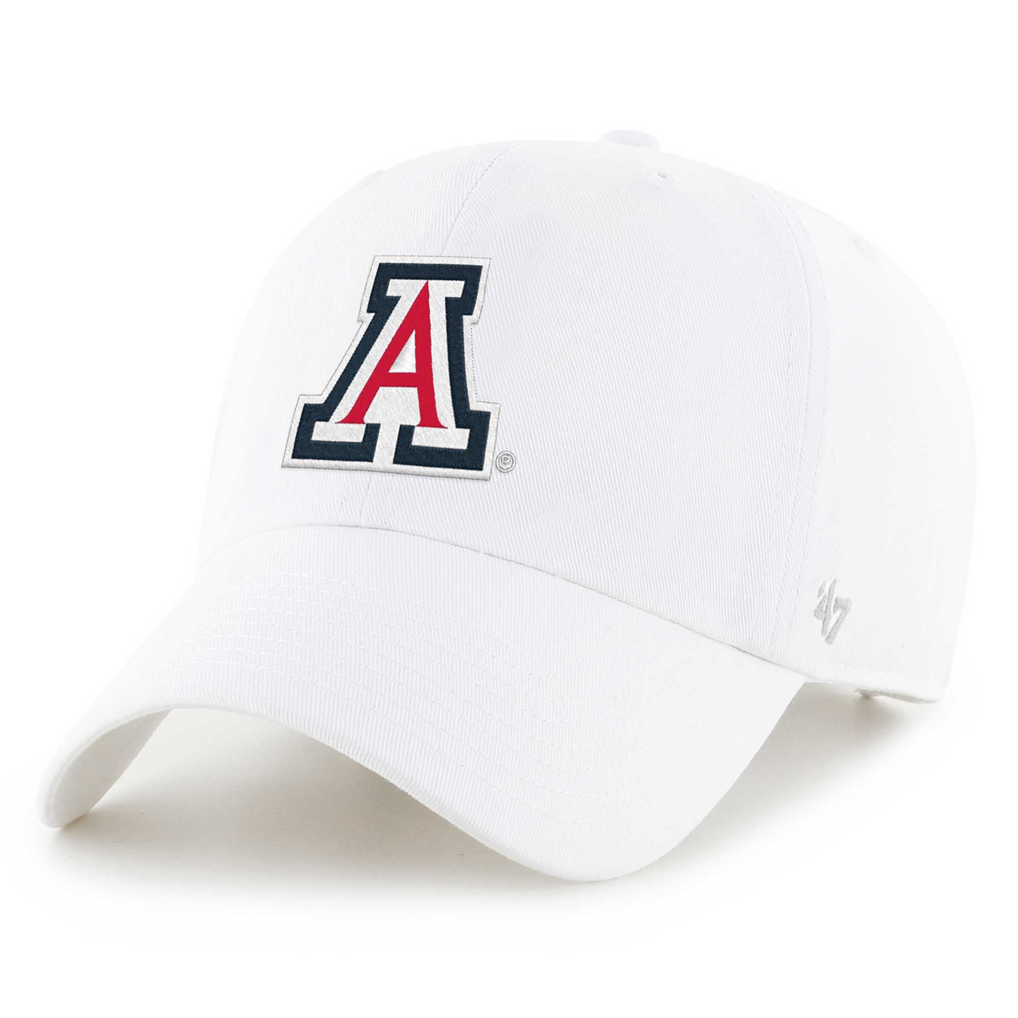 Men's '47 White Arizona Wildcats Clean Up Adjustable Hat