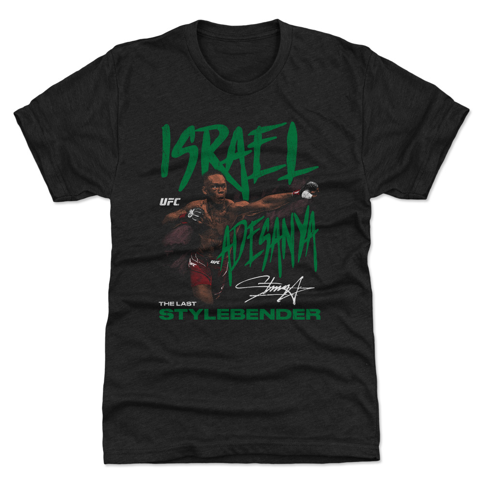 Men’s Heather Black Israel Adesanya The Last Stylebender Premium Tri-Blend T-Shirt Men’s Heather Black Israel Adesanya The Last Stylebender Premium Tri-Blend T-Shirt