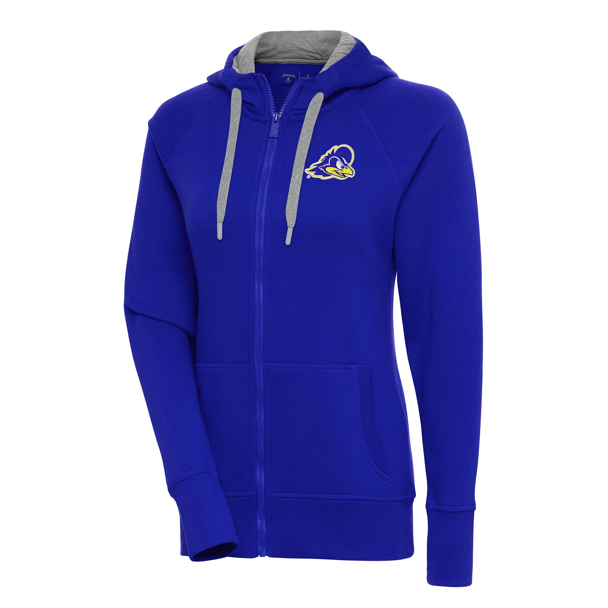 Women's Antigua Royal Delaware Fightin' Blue Hens Victory Full-Zip Hoodie