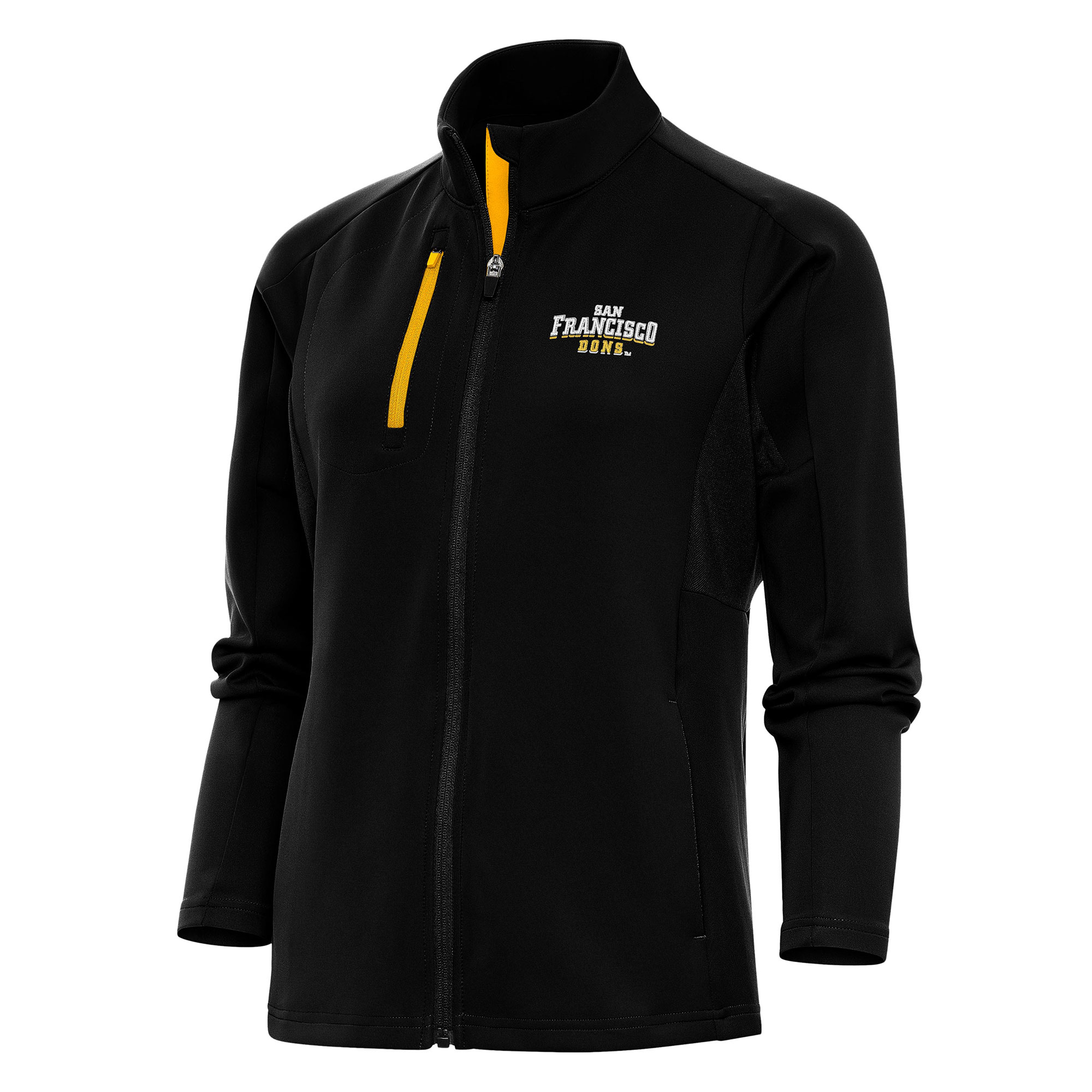 Women’s Antigua Black San Francisco Dons Generation Full-Zip Jacket Women’s Antigua Black San Francisco Dons Generation Full-Zip Jacket