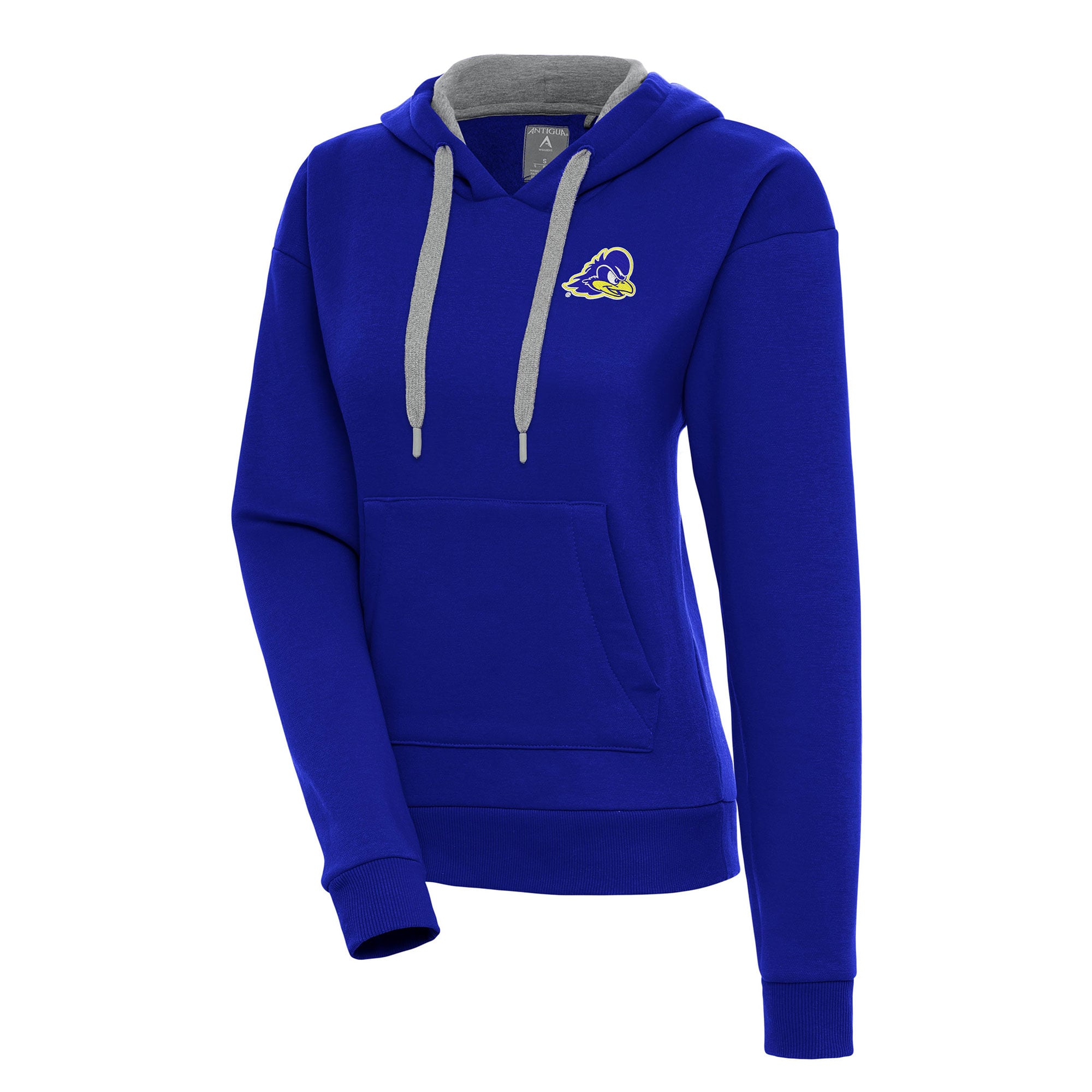 Women's Antigua Royal Delaware Fightin' Blue Hens Victory Pullover Hoodie