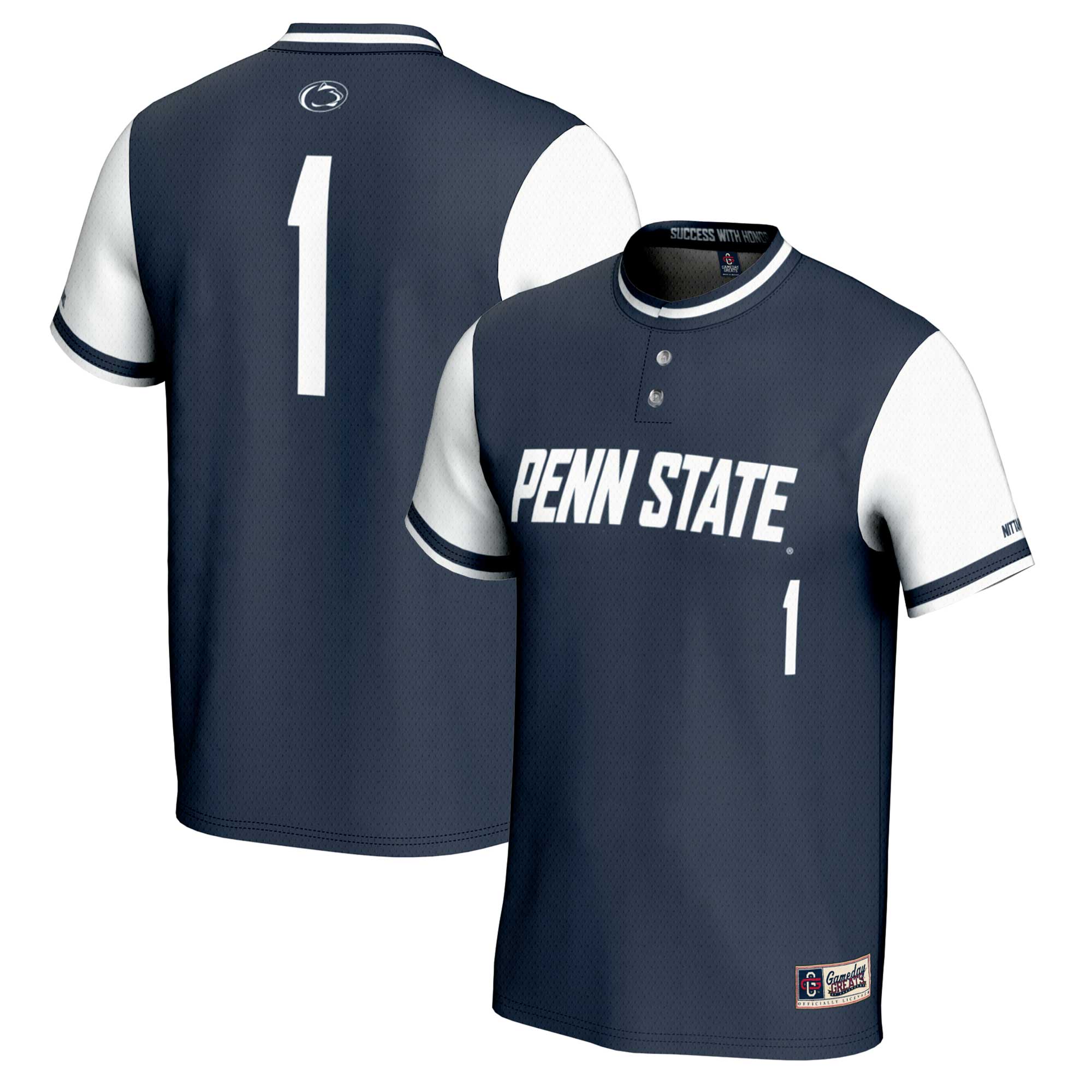 Unisex GameDay Greats #1 Navy Penn State Nittany Lions Lightweight Softball Jersey Unisex GameDay Greats #1 Navy Penn State Nittany Lions Lightweight Softball Jersey